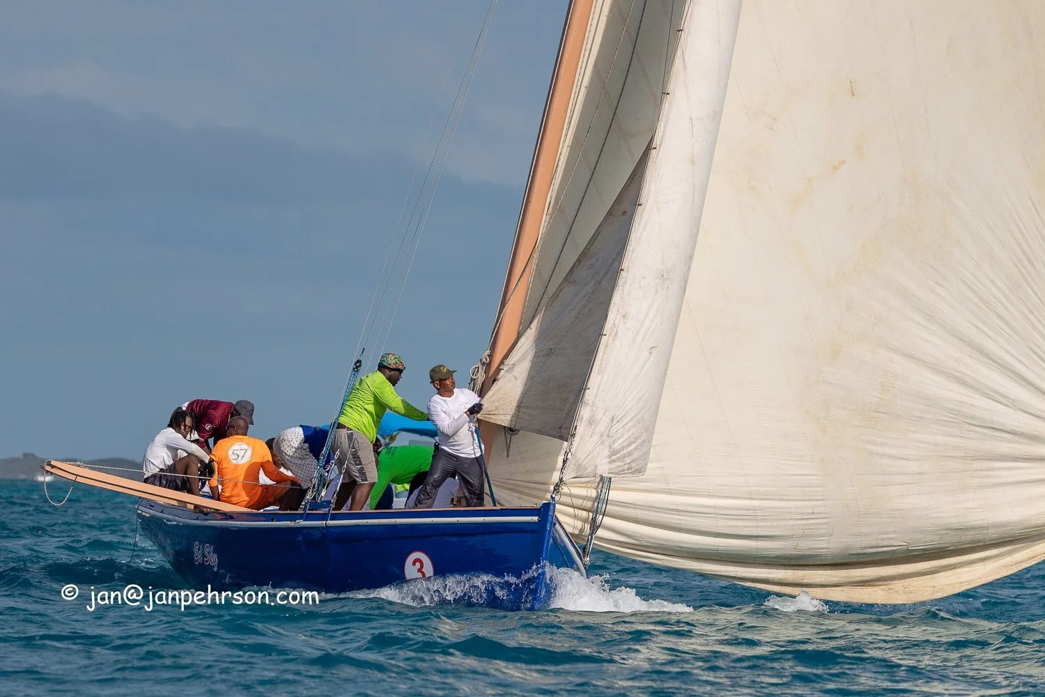 April 2024, George Town, Bahamas, National Family Island Regatta, A-Class, 1st Place, Ed Sky, from Nassau