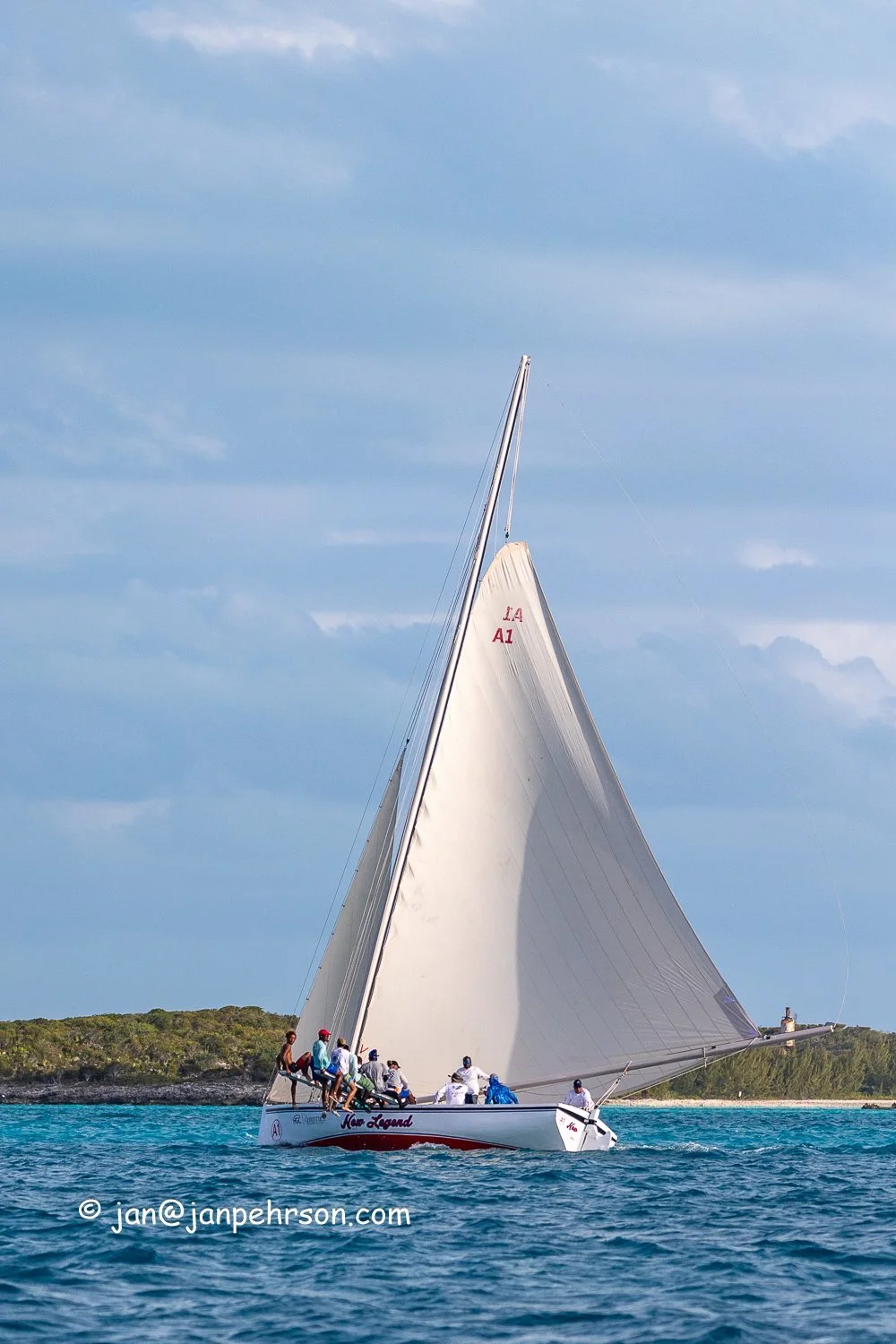 April 2024, George Town, Bahamas, National Family Island Regatta, A-Class, 3rd Place, New Legend, from Long Island