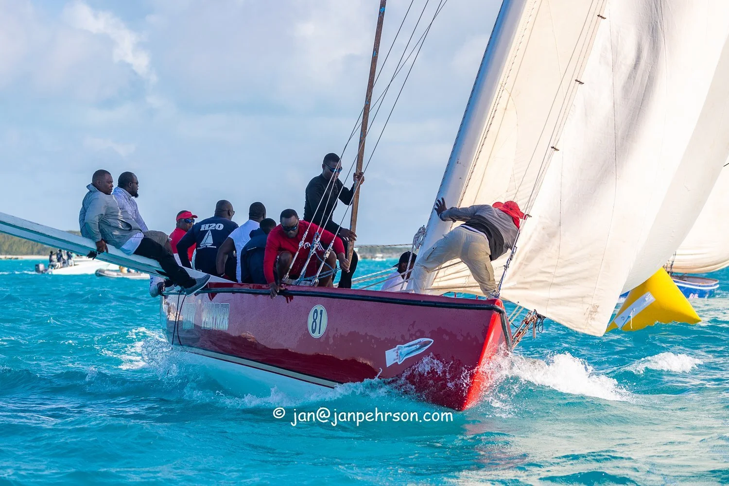 April 2024, George Town, Bahamas, National Family Island Regatta, A-Class, 4th Place, Ruff Justice, from Exuma