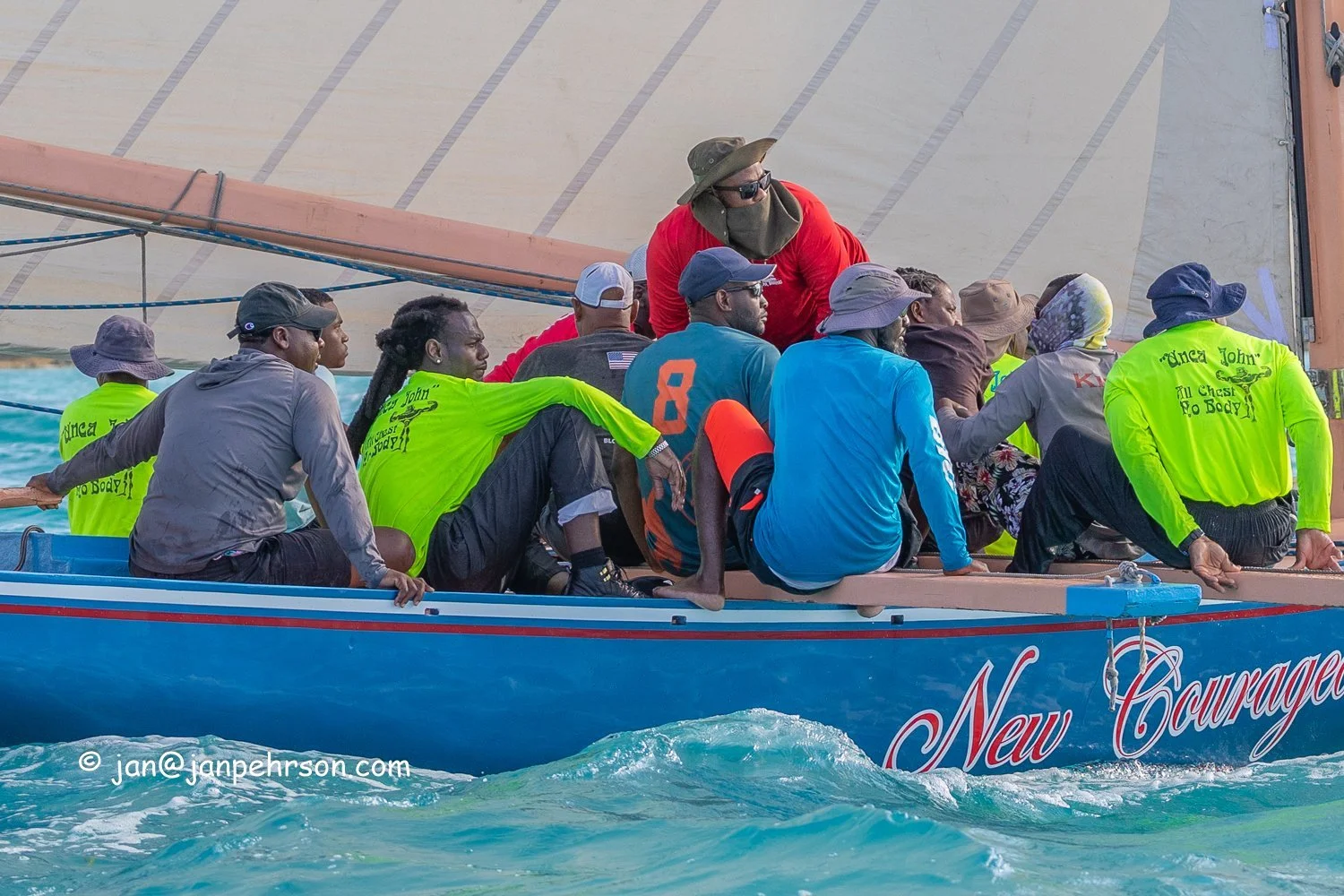 April 2024, George Town, Bahamas, National Family Island Regatta, A-Class, 7th Place, New Courageous, from Ragged Island