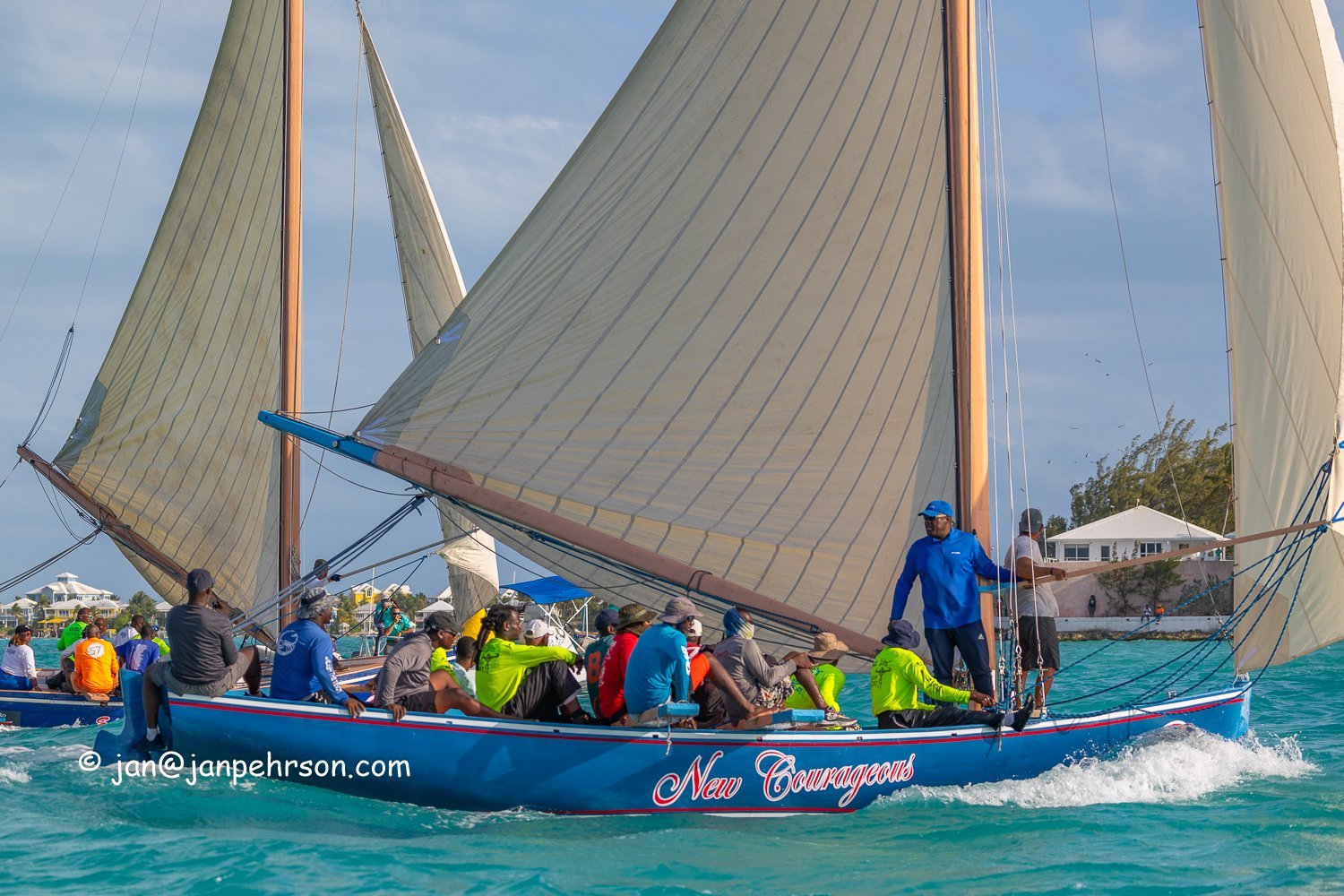 April 2024, George Town, Bahamas, National Family Island Regatta, A-Class, 7th Place, New Courageous, from Ragged Island