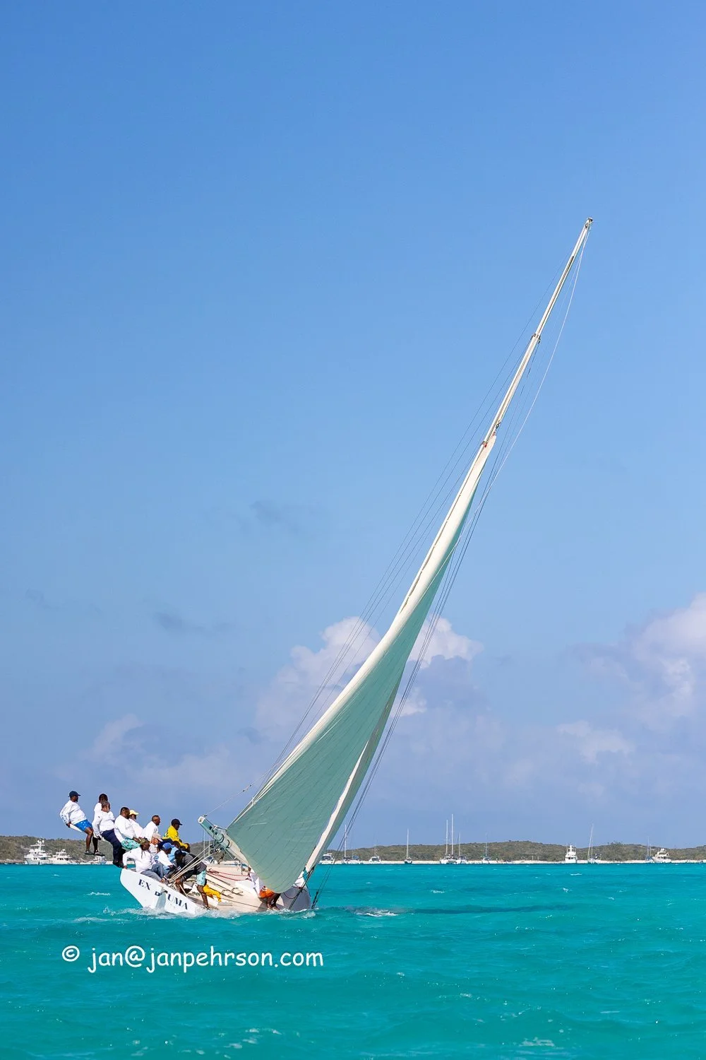 April 2024, George Town, Bahamas, National Family Island Regatta, A-Class, 8th Place, Tida Wave, from Exuma