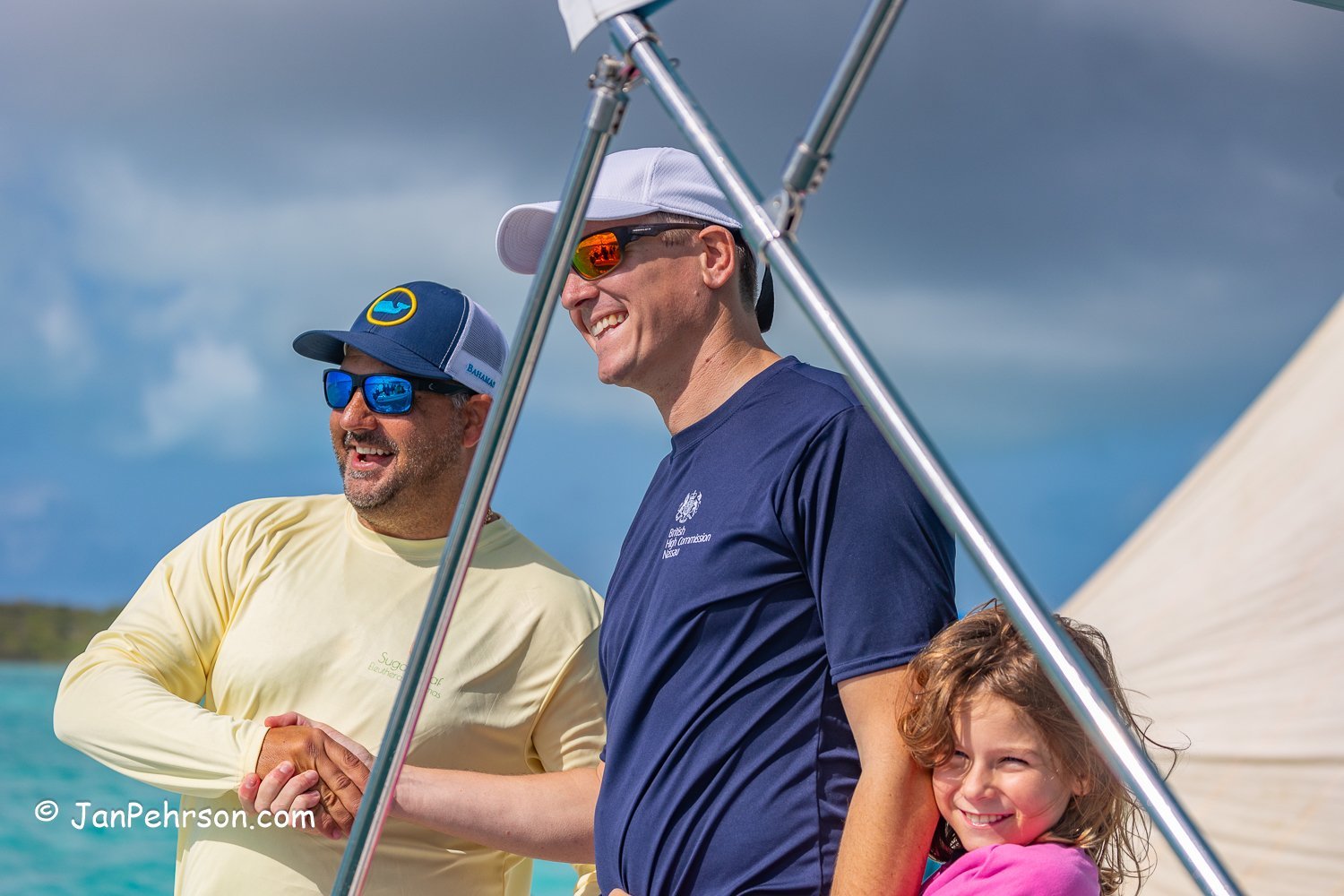 Minister Clay Sweeting and Tom Hartley British High Commissioner 