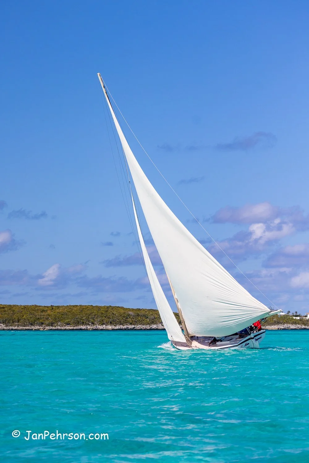 April 2023, George Town, Bahamas, National Family Island Regatta, A-Class, 1st Place, New Legend, from Long Island