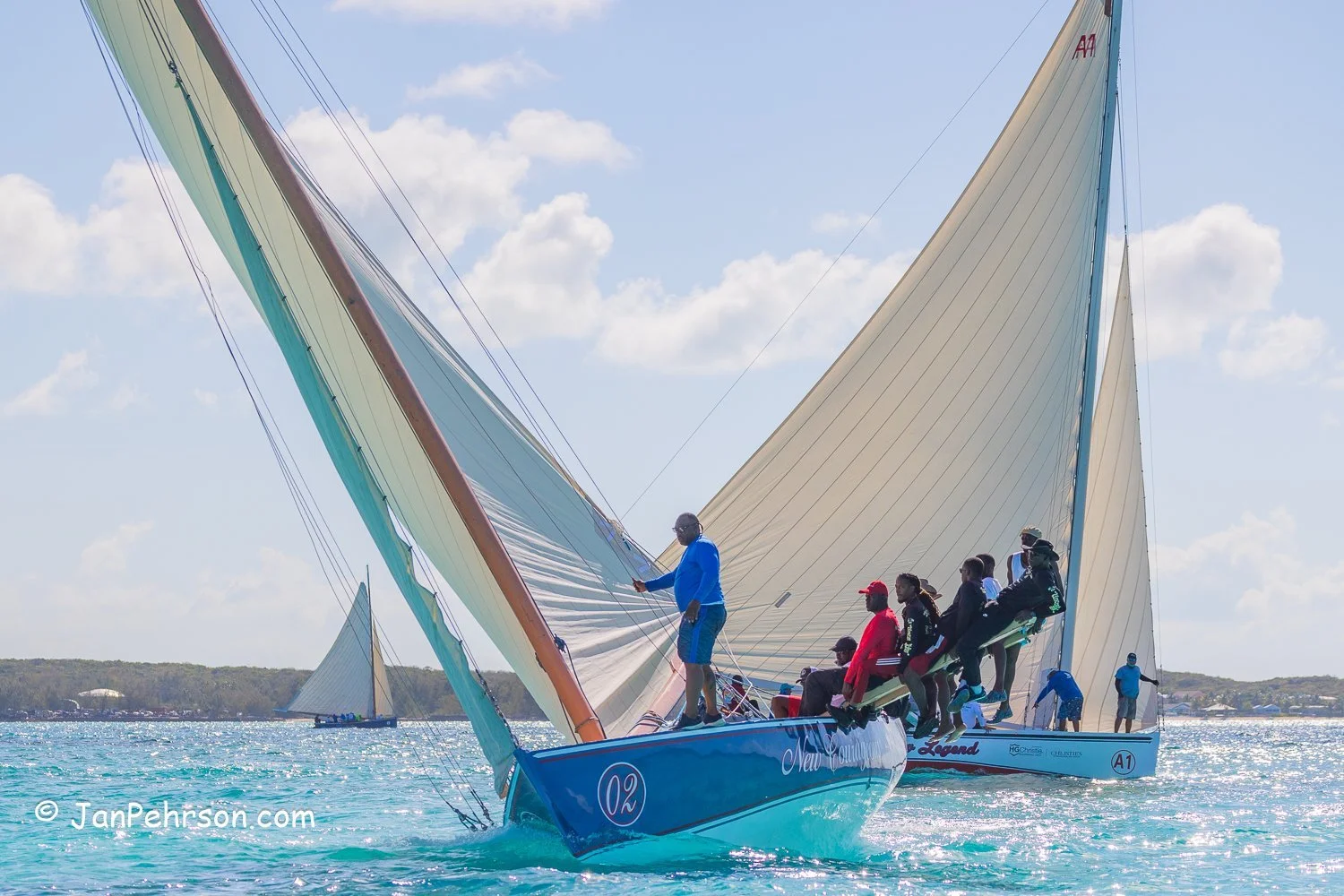 April 2023, George Town, Bahamas, National Family Island Regatta, A-Class, 3rd Place, New Courageous, from Ragged Island