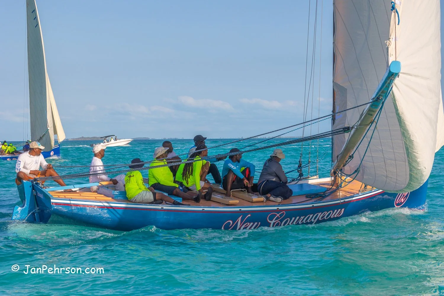 April 2023, George Town, Bahamas, National Family Island Regatta, A-Class, 3rd Place, New Courageous, from Ragged Island