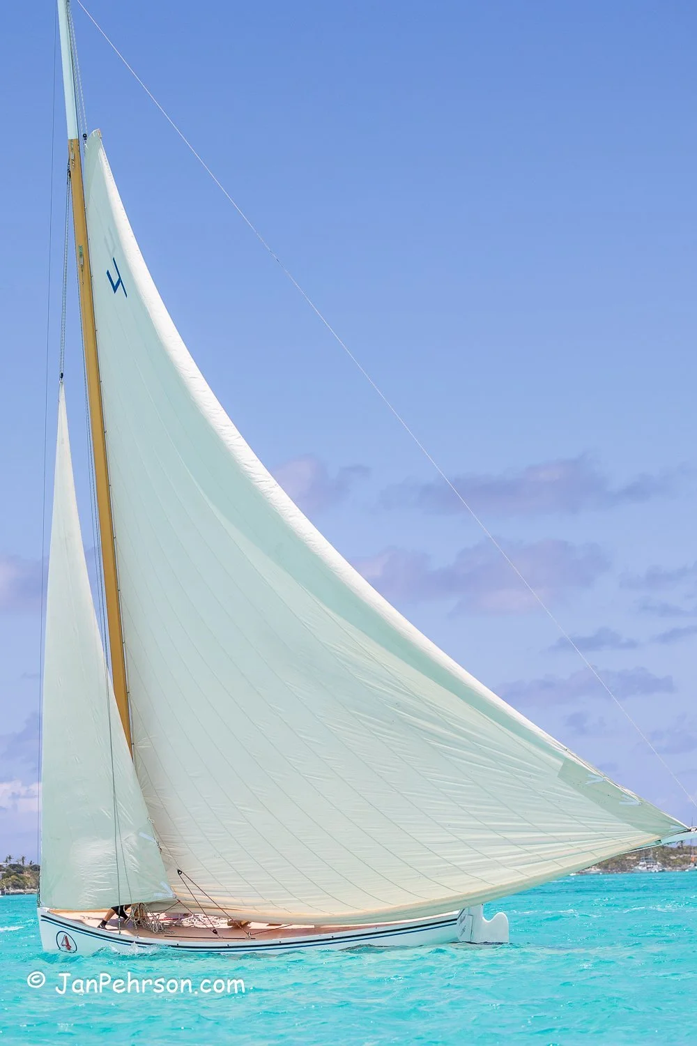 April 2023, George Town, Bahamas, National Family Island Regatta, B-Class, 4th Place, New Susan Chase V, from Mangrove Bush, Long Island
