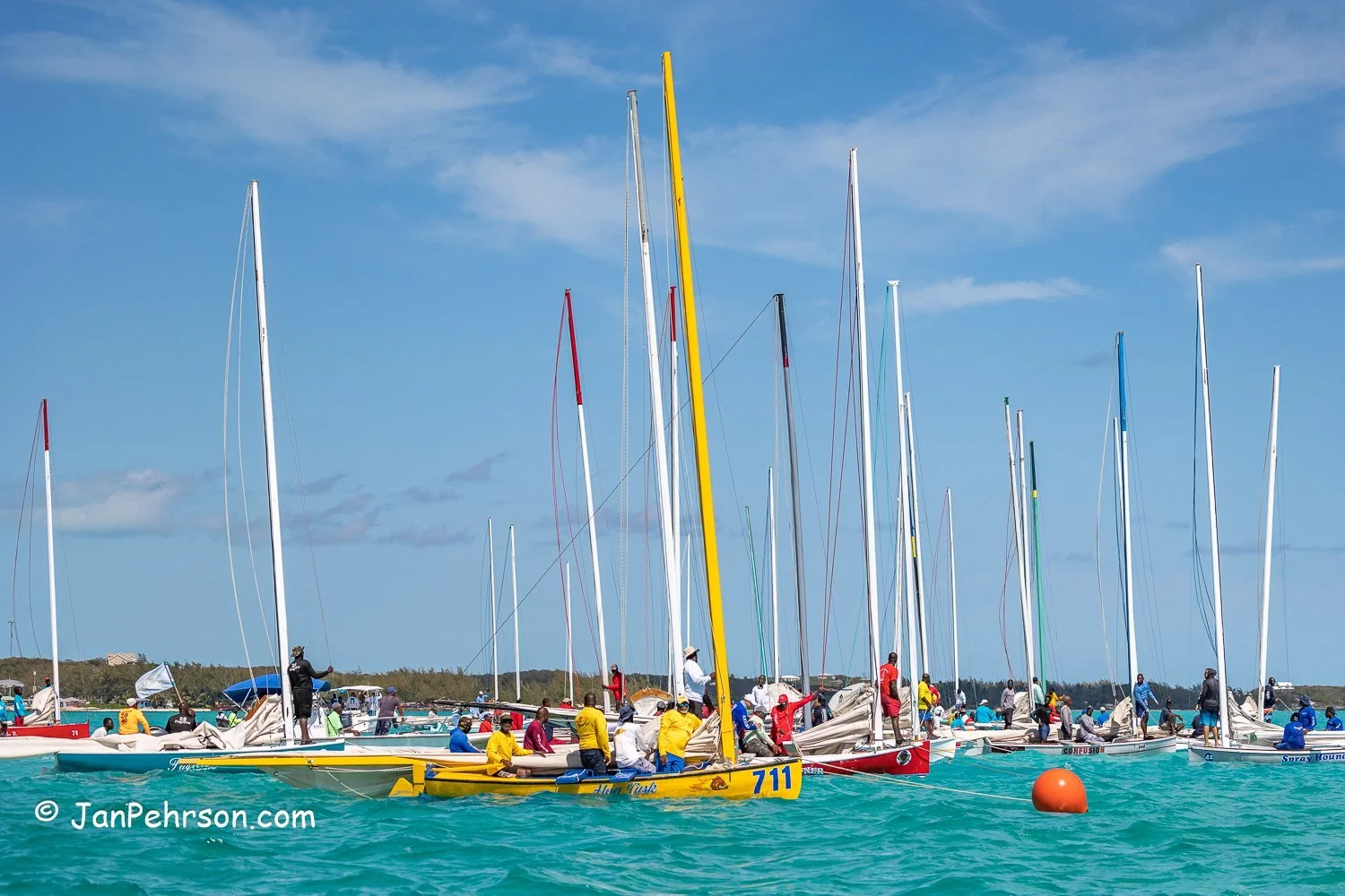 April 2023, George Town, Bahamas, National Family Island Regatta, C-Class, Start