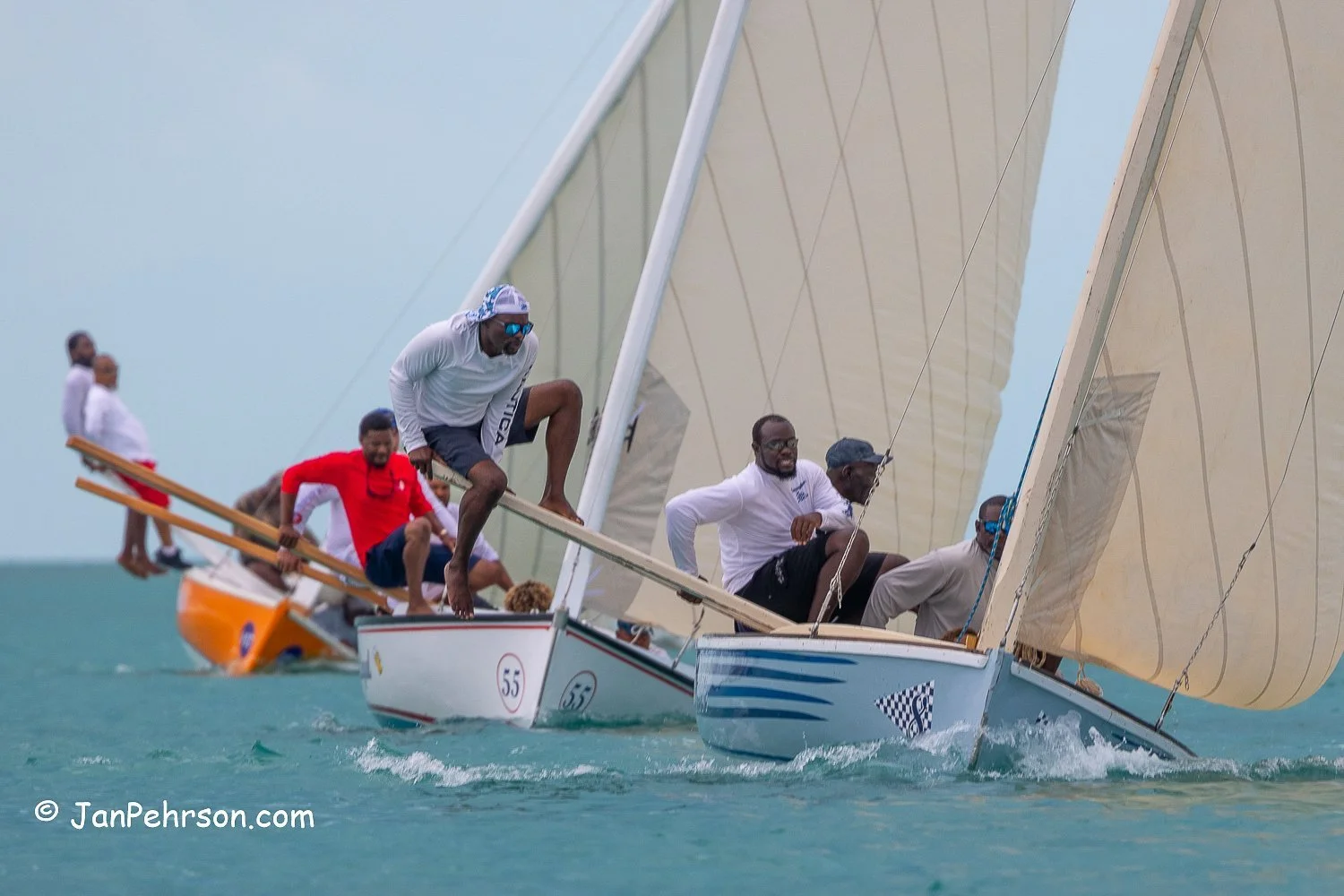 June 2022, Long Island, Bahamas, Long Island Regatta, C-Class Sailing Sloops, New Slaughter