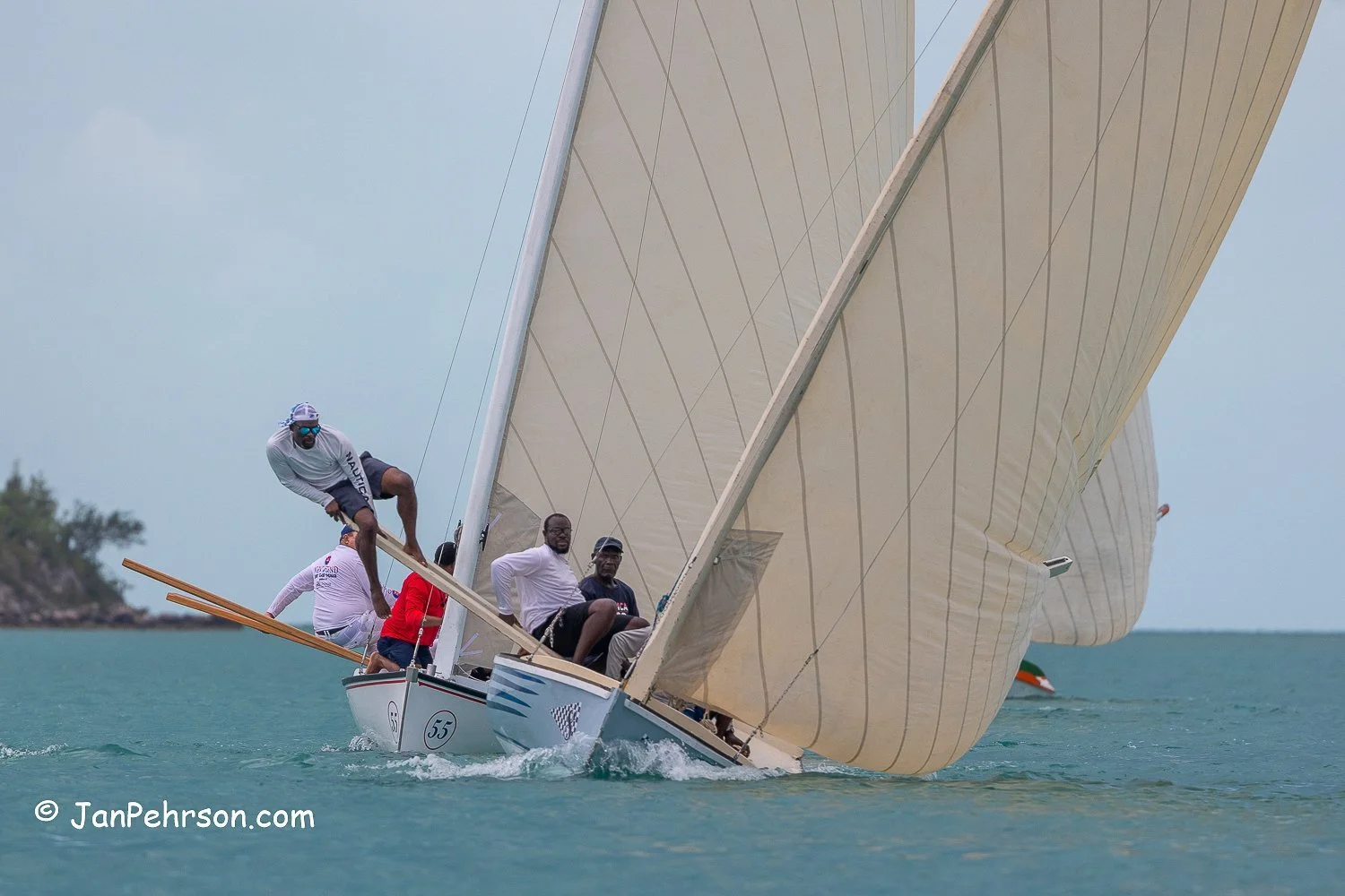 June 2022, Long Island, Bahamas, Long Island Regatta, C-Class Sailing Sloops, New Slaughter 