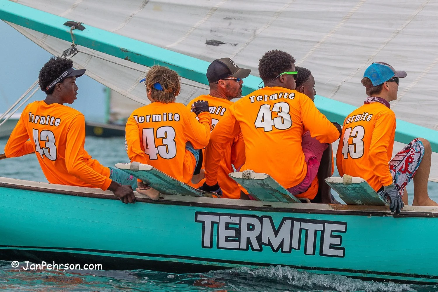 June 2022, Long Island, Bahamas, Long Island Regatta, C-Class Sailing Sloops, Termite