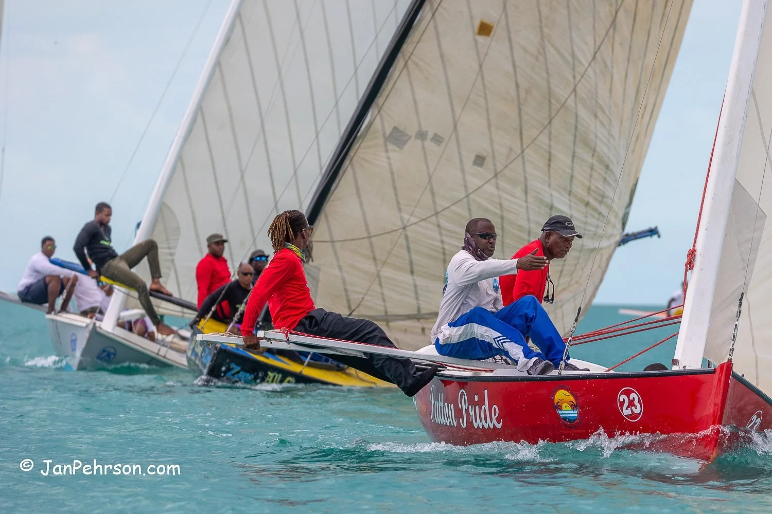 June 2022, Long Island, Bahamas, Long Island Regatta, C-Class Sailing Sloops, Pattan Pride