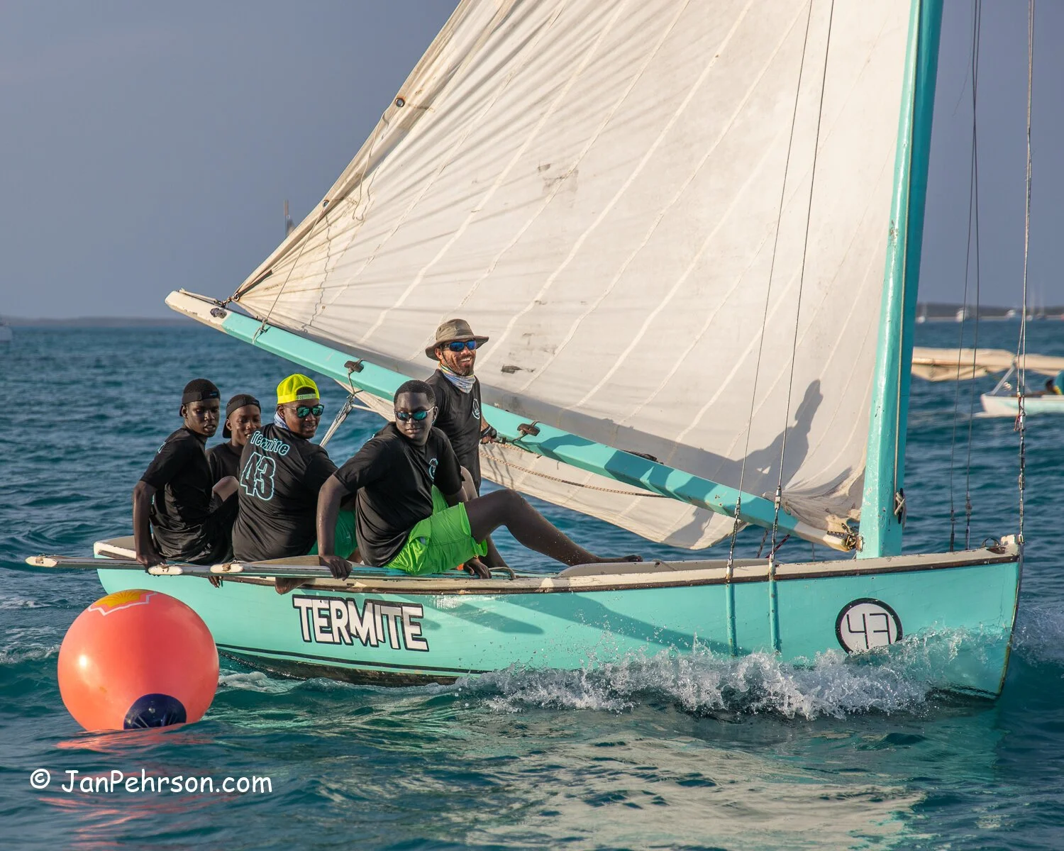 Feb 2020, Farmers Cay, Bahamas, Farmers Cay Regatta, Day 1, C-Class Sloops - Termite