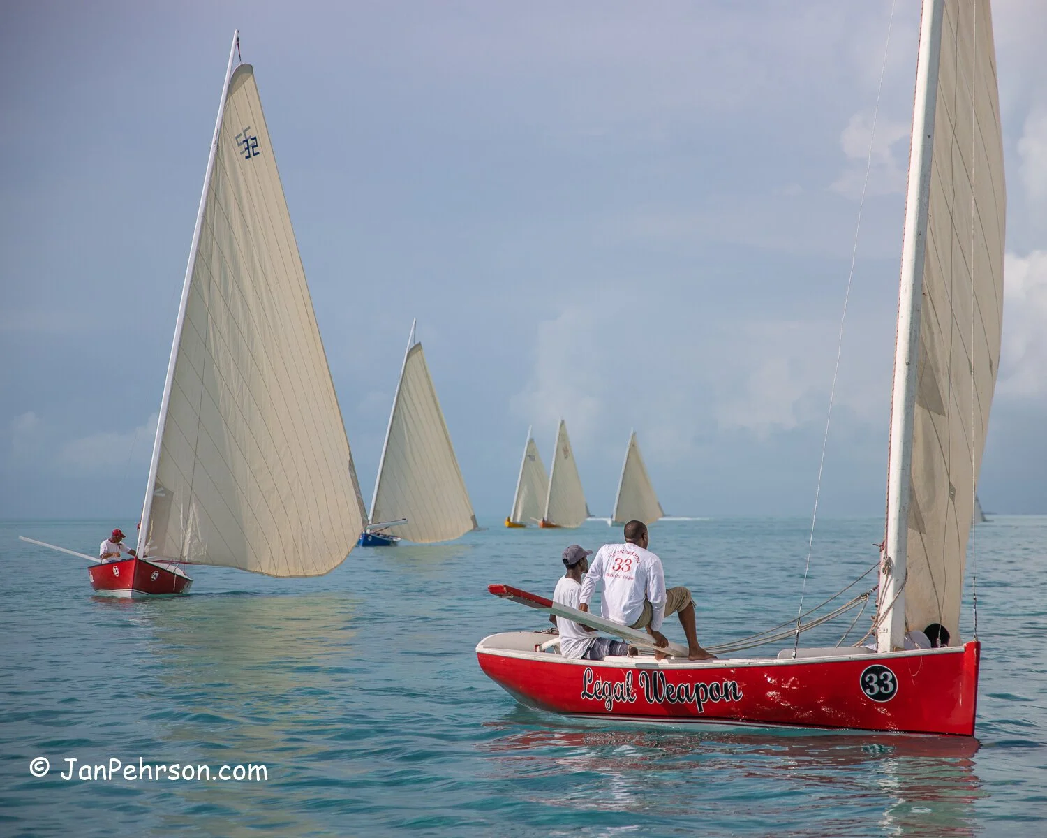 Feb 2020, Farmers Cay, Bahamas, Farmers Cay Regatta, Day 2, C-Class Sloops - Legal Weapon