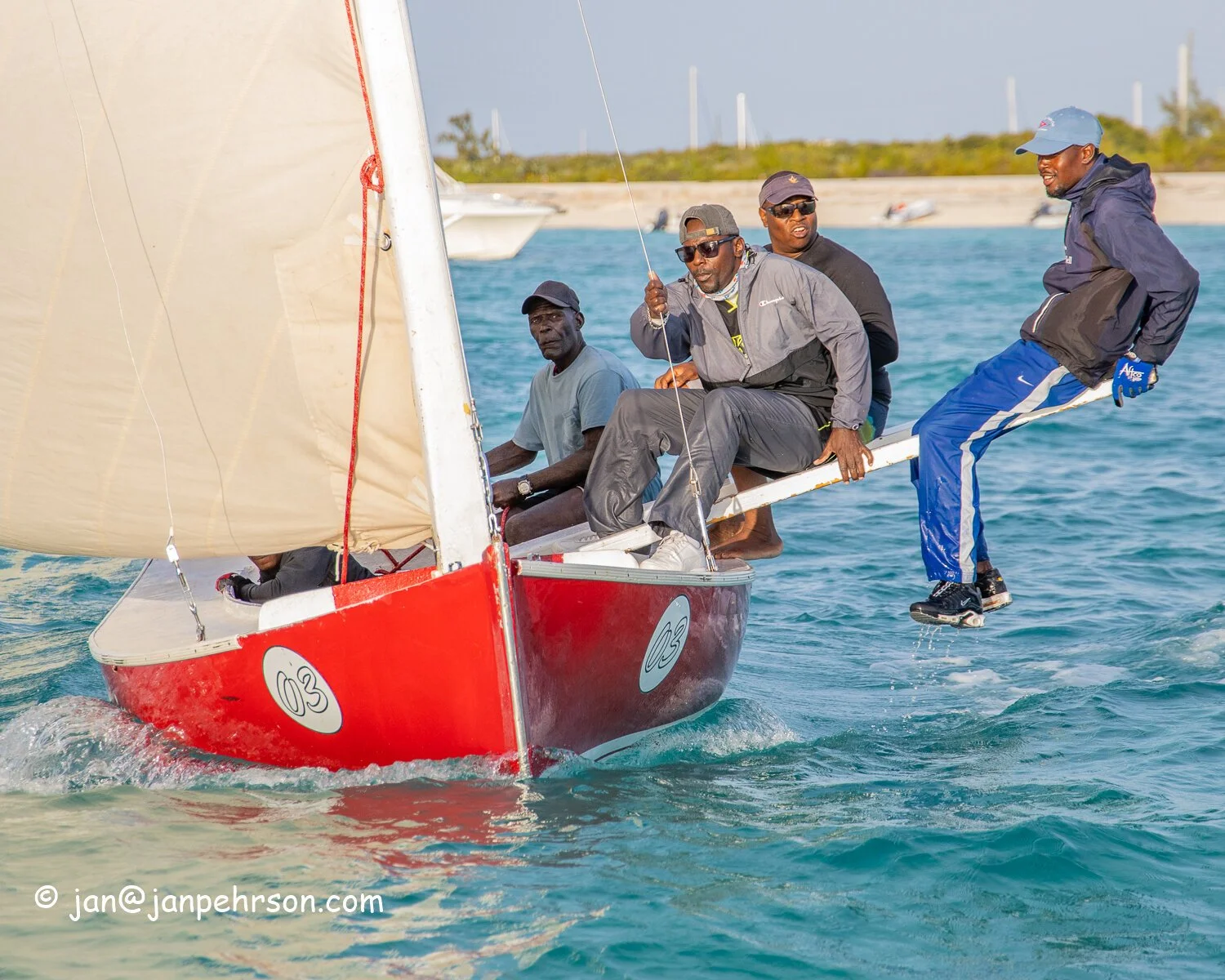 Feb 2020, Farmers Cay, Bahamas, Farmers Cay Regatta, Day 1, C-Class Sloops - Lady Eunice, 2nd in Ocean Race