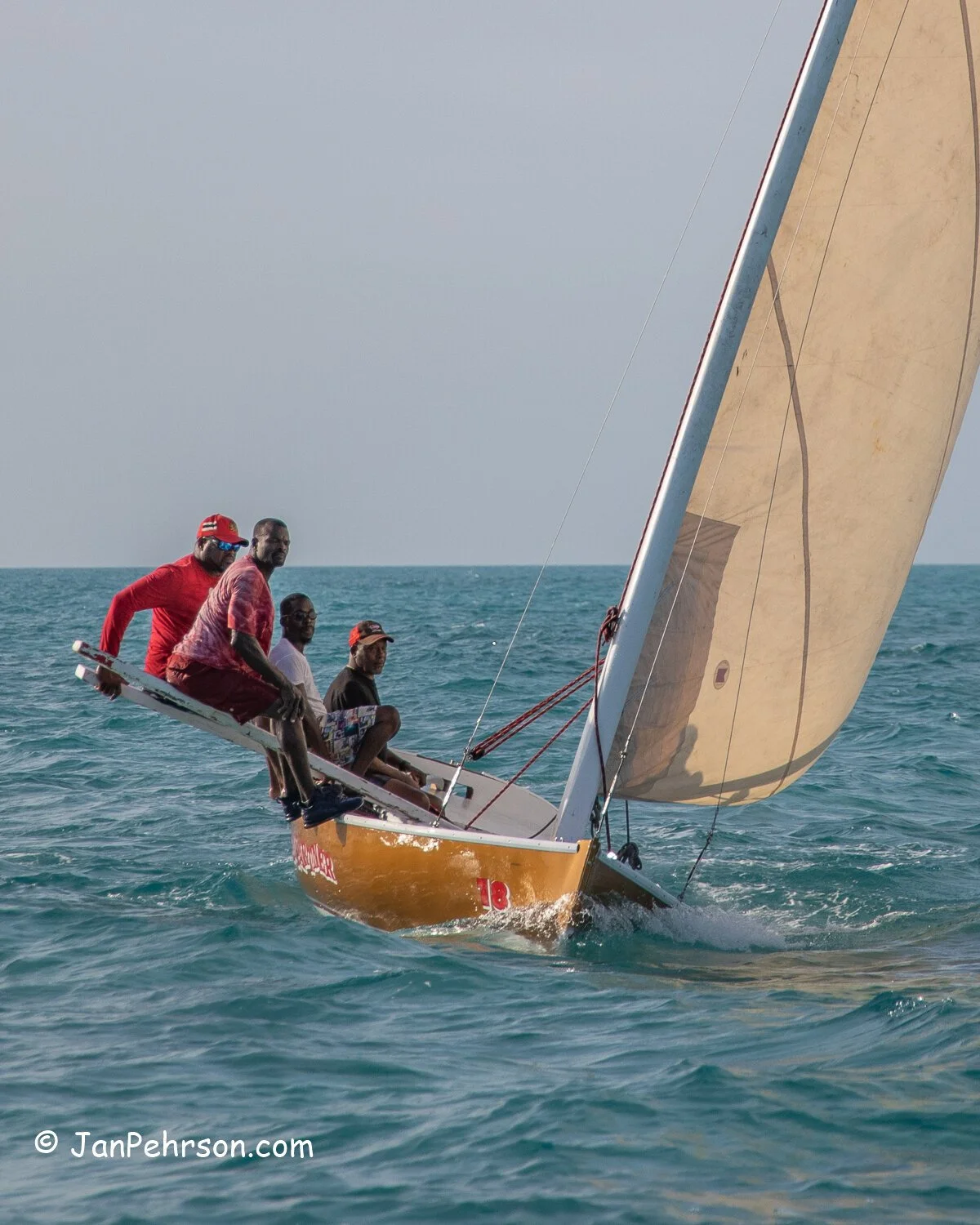 Feb 2020, Farmers Cay, Bahamas, Farmers Cay Regatta, Day 1, C-Class Sloops - Crazy Partner, 1st in Regatta