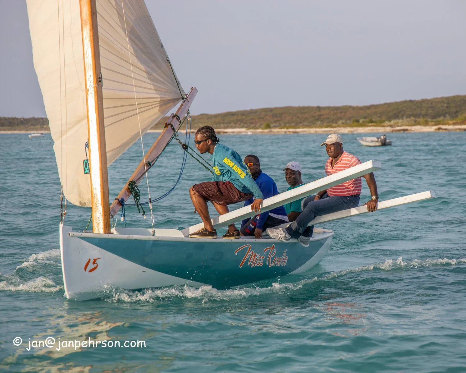 Feb 2020, Farmers Cay, Bahamas, Farmers Cay Regatta, Day 1, C-Class Sloops - Miss Rowie, 2nd in Regatta