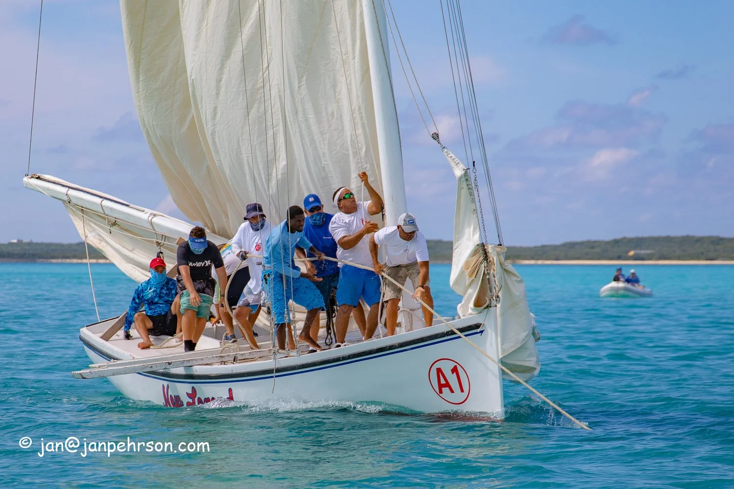June 2019, Long Island, Bahamas, Long Island Regatta Day 2, A-Class, New Legend, 3rd in Class