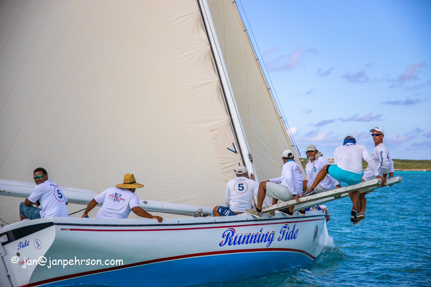 June 2019, Long Island, Bahamas, Long Island Regatta Day 2, A-Class, Running Tide, 1st in Class