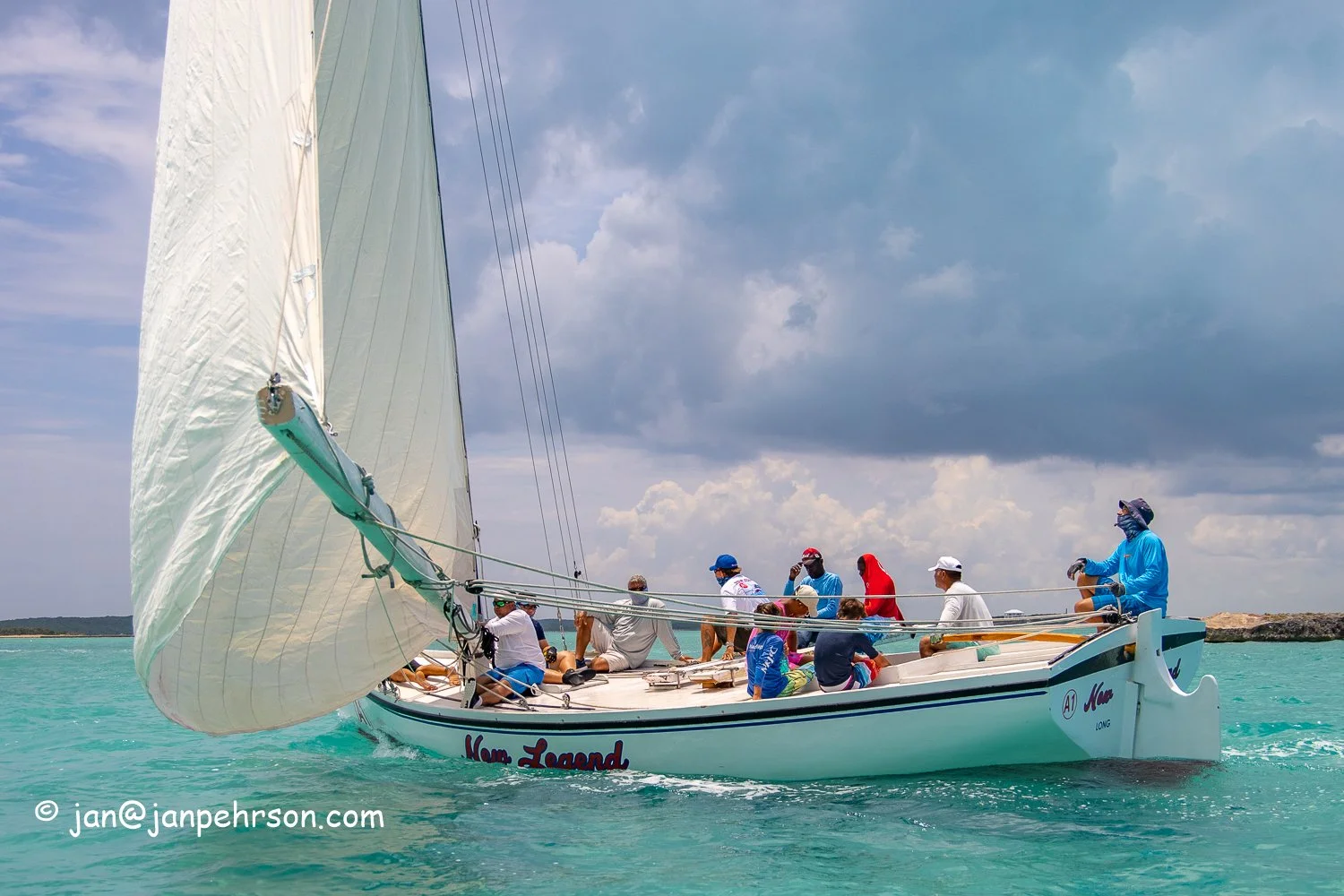 June 2019, Long Island, Bahamas, Long Island Regatta Day 4, A-Class, New Legend, 3rd in Class