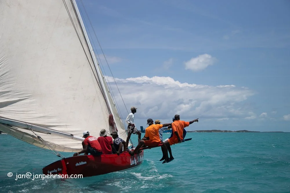 April 2019, George Town, Exuma, Bahamas, Family Island Regatta Day 2 of Championship, B Class, Lady Nathalie (0485)