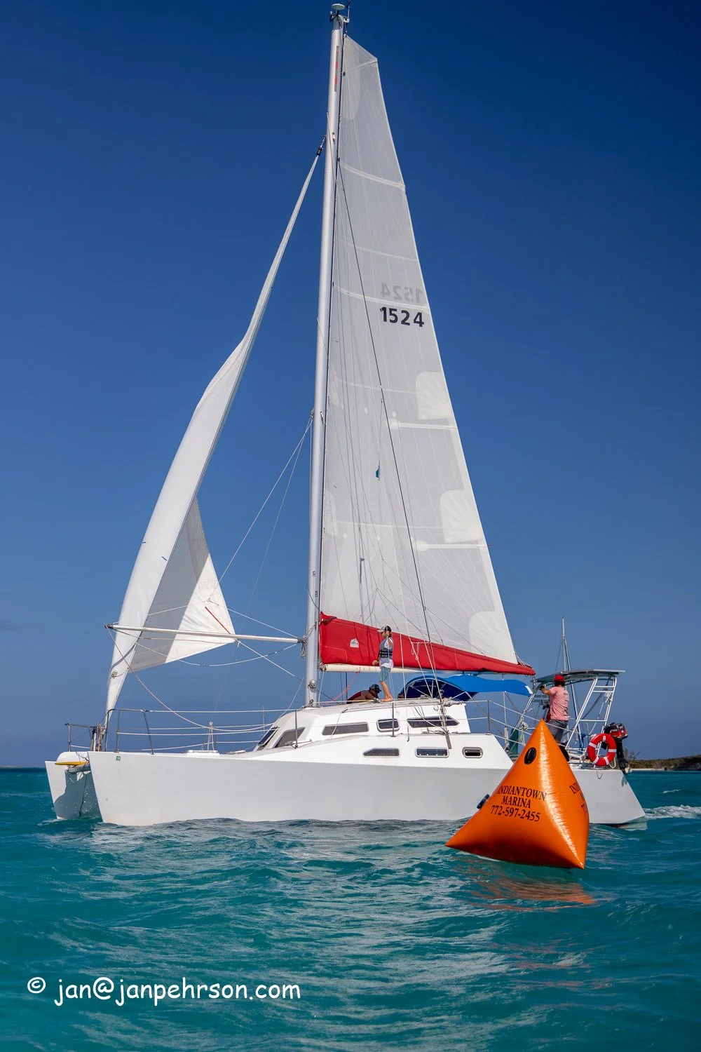 Feb 2019, Stocking Island, George Town, Exuma, Bahamas, Cruisers Regatta, In-Harbor Race, Mojo, 1st Overall