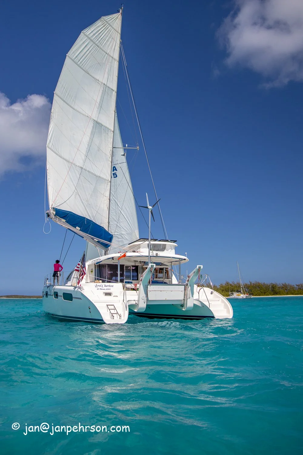 Feb 2019, Stocking Island, George Town, Exuma, Bahamas, Cruisers Regatta, In-Harbor Race, s/v Lord Charlton, 3rd Overall