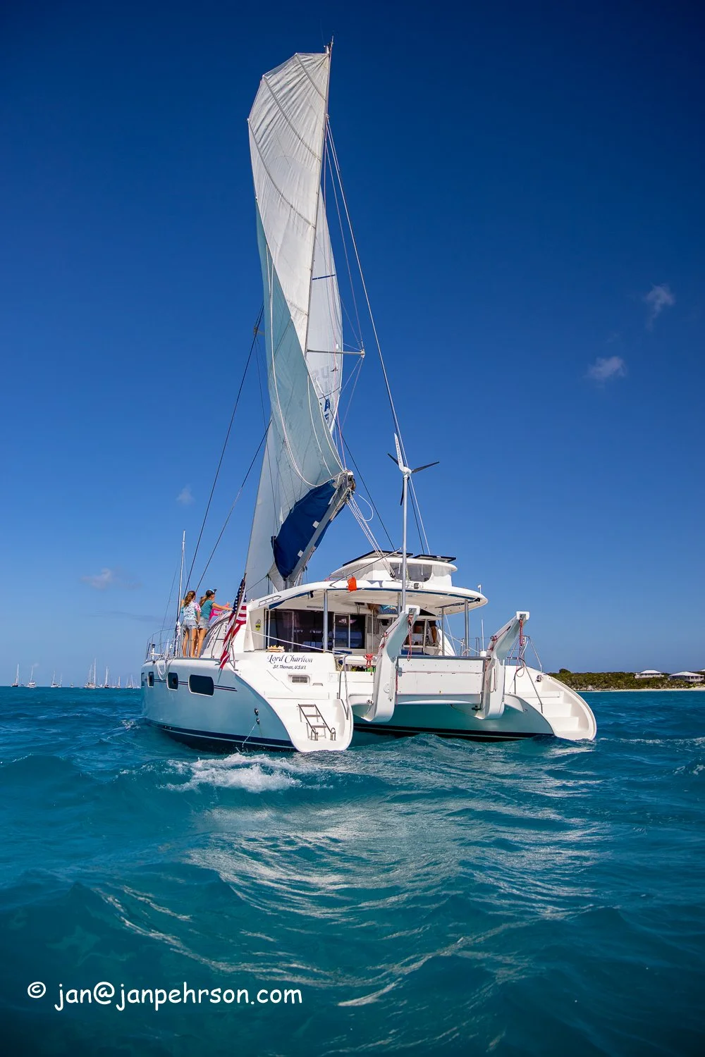 Feb 2019, Stocking Island, George Town, Exuma, Bahamas, Cruisers Regatta, In-Harbor Race, s/v Lord Charlton, 3rd Overall
