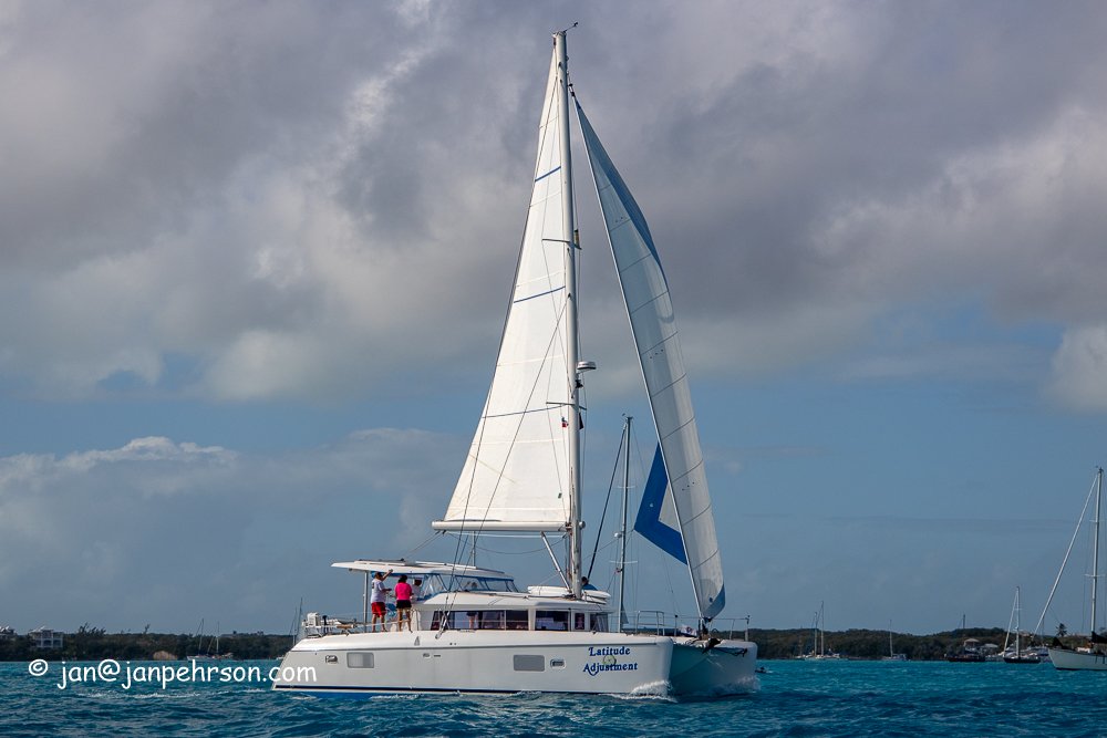 s/v Latitude Adjustment --February 2019, George Town Bahamas Cruisers Regatta, Round Stocking Island Big Boat Race