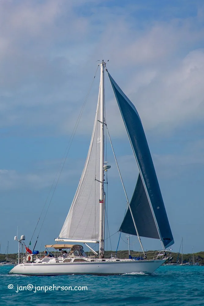 s/v Its Only Money --February 2019, George Town Bahamas Cruisers Regatta, Round Stocking Island Big Boat Race