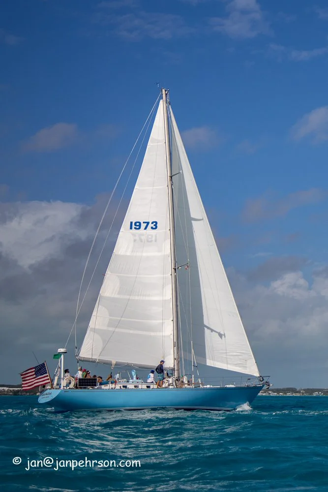 s/v Anjacaa --February 2019, George Town Bahamas Cruisers Regatta, Round Stocking Island Big Boat Race