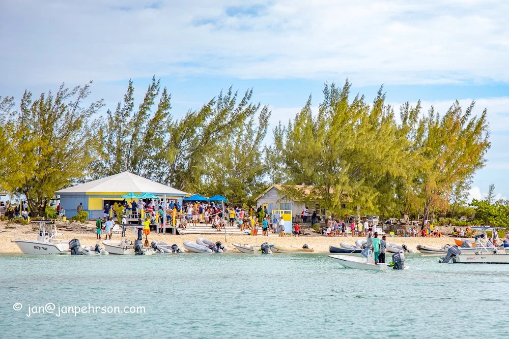 February 2019, Farmers Cay Regatta. Regatta Site