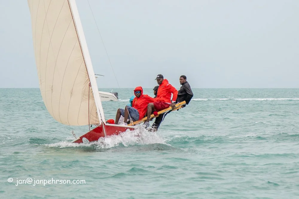 February 2019, Farmers Cay Regatta. Class C Sloop "Lady Eunice "