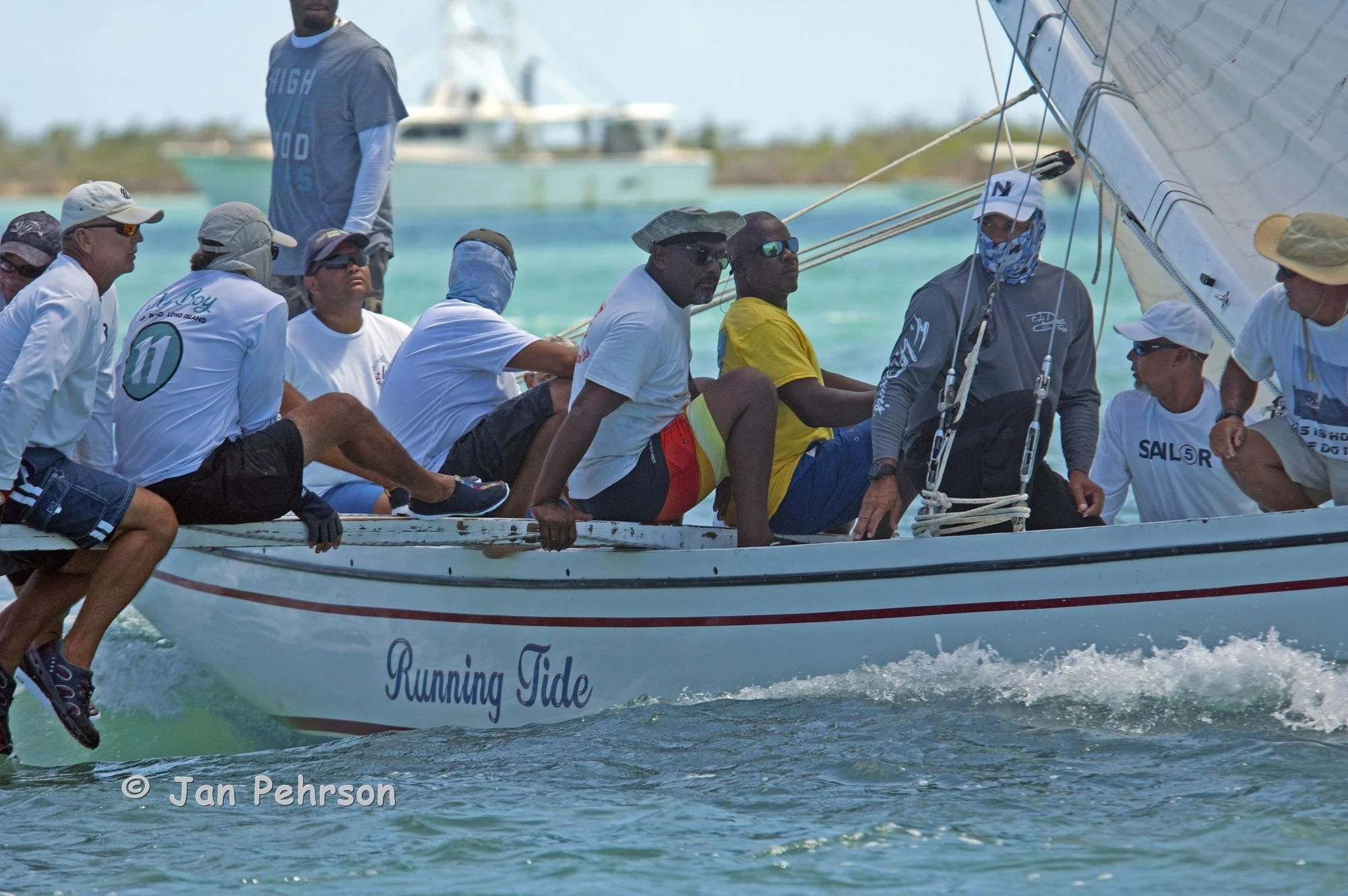 May 2018, Salt Point, Long Island, Bahamas, Long Island Regatta, Day 1, Class A - Running Tide (0982)