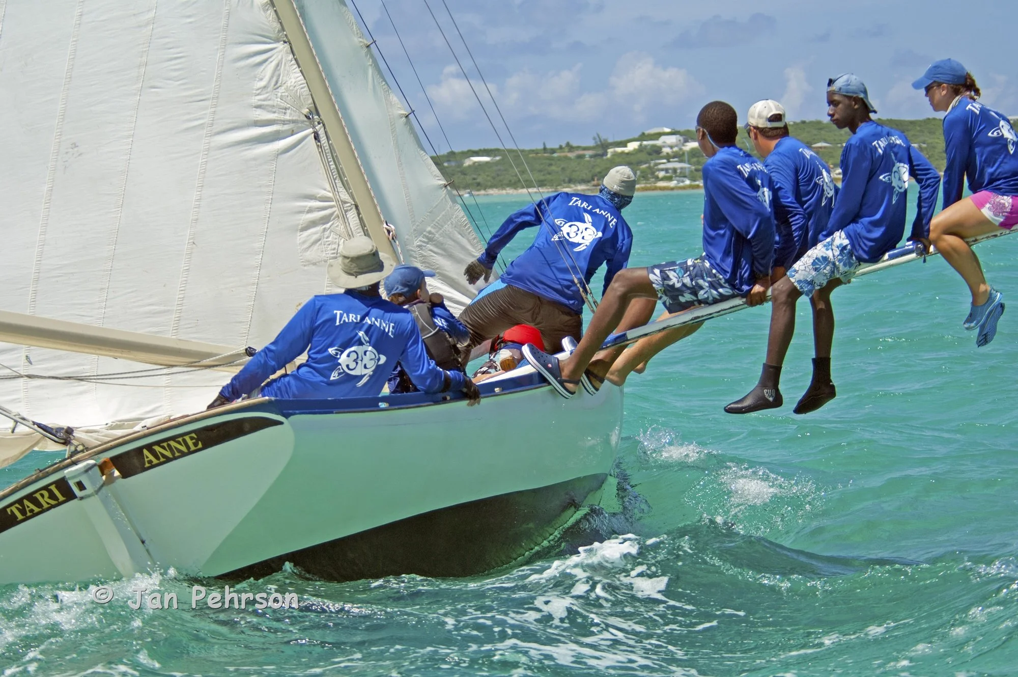 June 2018, Salt Point, Long Island, Bahamas, Long Island Regatta, Day 2, Class B - Tari Anne (1583)