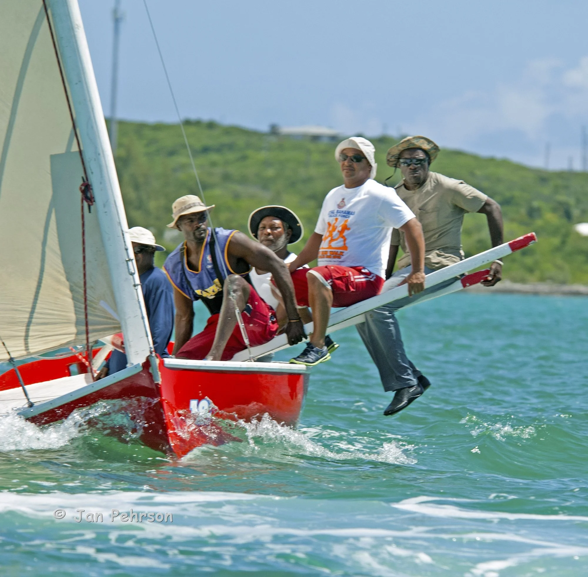 June 2018, Salt Point, Long Island, Bahamas, Long Island Regatta, Day 3, Class C - Crazy Partner (0290)