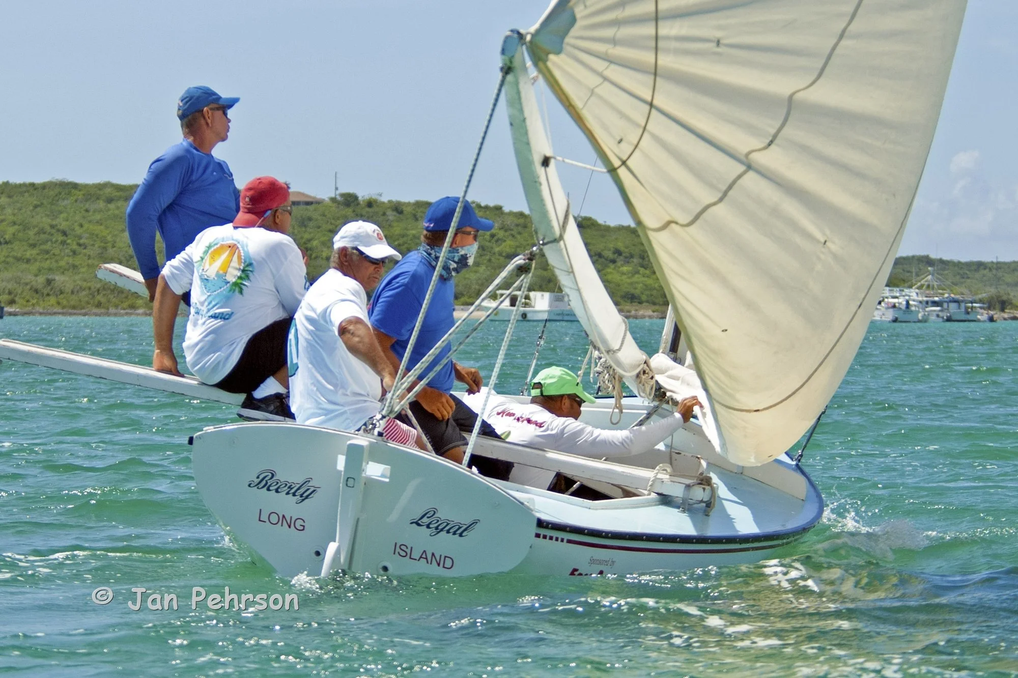June 2018, Salt Point, Long Island, Bahamas, Long Island Regatta, Day 3, Class C - Beerly Legal (0097)