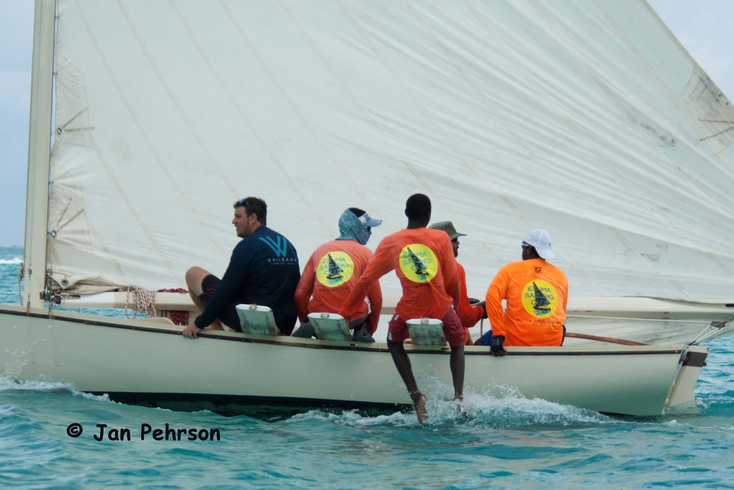April 2018, Georgetown, Exuma, Bahamas, National Family Island Regatta, Day 3, Class C, 3rd in Class, Termite, Exuma Sailing Club, George Town, Exuma (0411)
