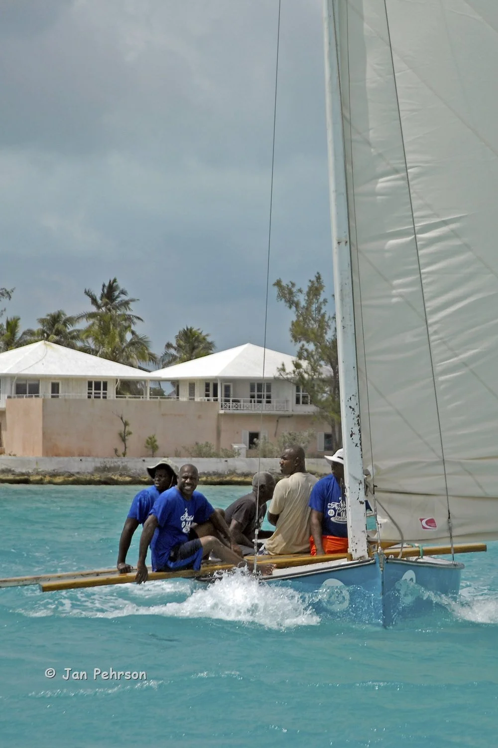 April 2018, Georgetown, Exuma, Bahamas, National Family Island Regatta, Day 3, Class C, Fugative, Eric Taylor, Rolleville, Exuma (0340)