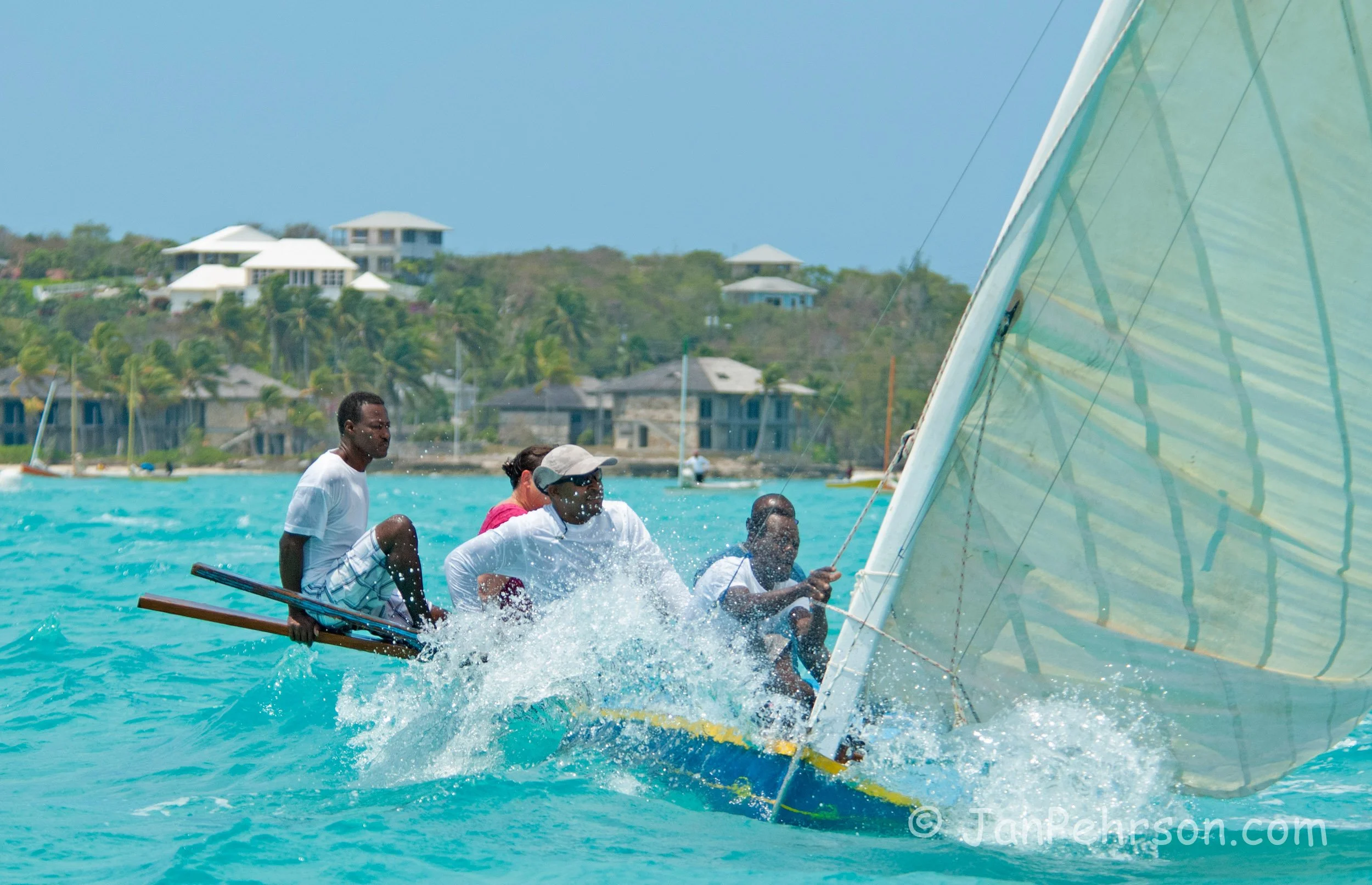 April 2017, Georgetown, Exuma, Bahamas, National Family Island Regatta, Day 2, Class C, Pot Cake, Derron Burrows, Barraterre, Exuma (0125)