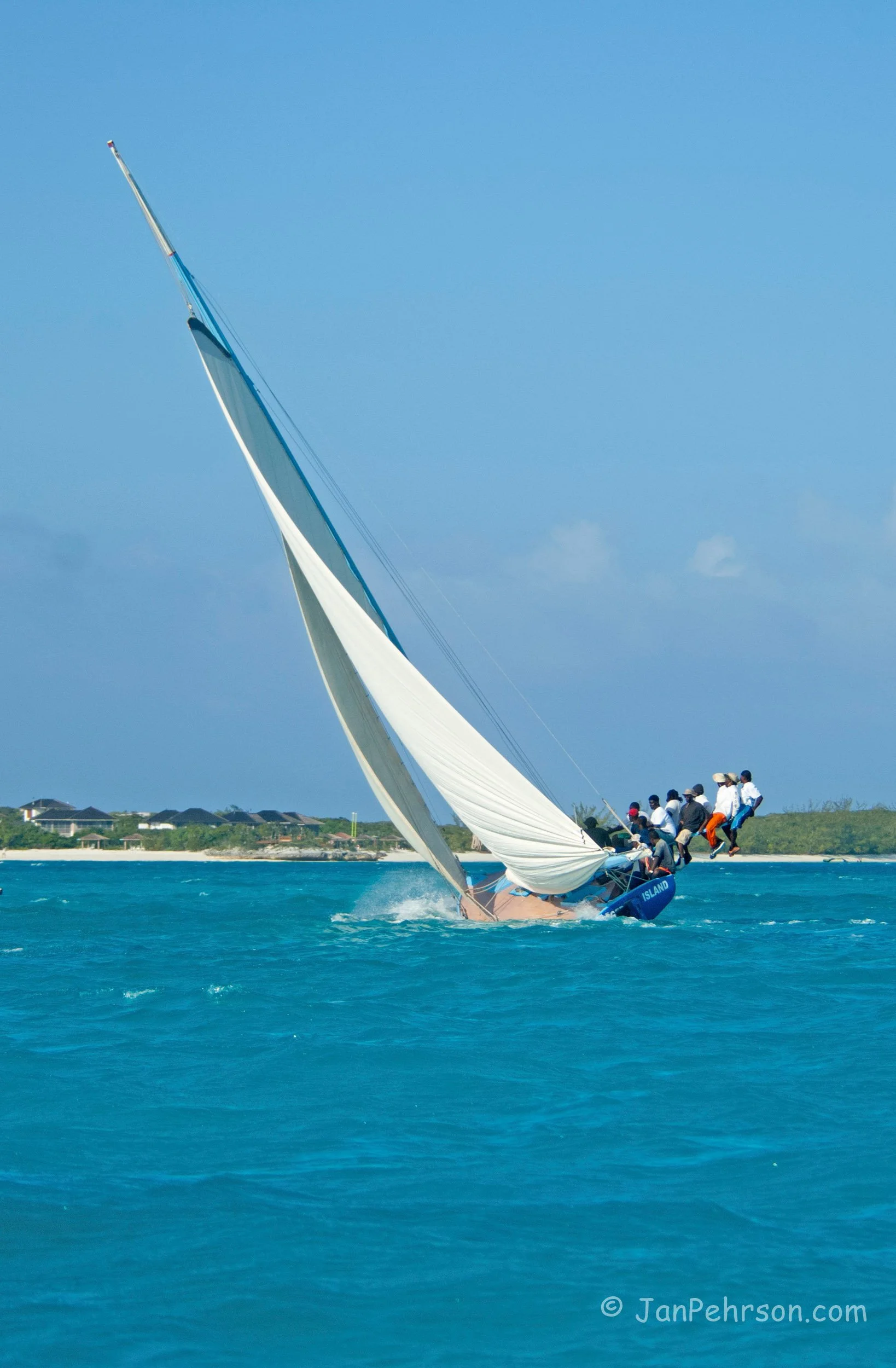 April 2017, Georgetown, Exuma, Bahamas, National Family Island Regatta, Day 4, Class A, Good News, Stephen Kemp, Ragged Island (0422)
