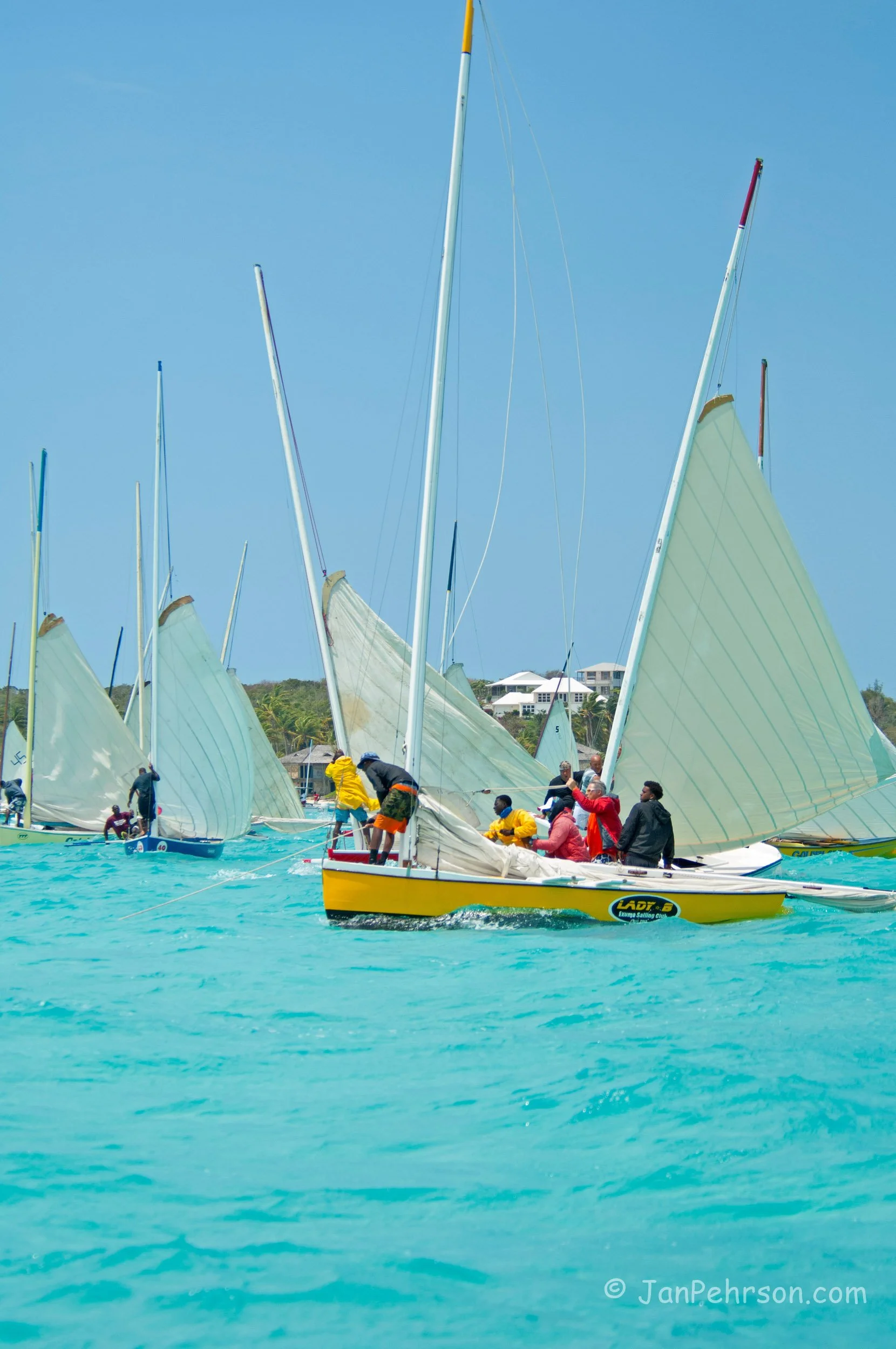 April 2017, Georgetown, Exuma, Bahamas, National Family Island Regatta, Day 2, Class C Start, Lady B, Kyntn McKenzie, Barraterre, Exuma (0036)