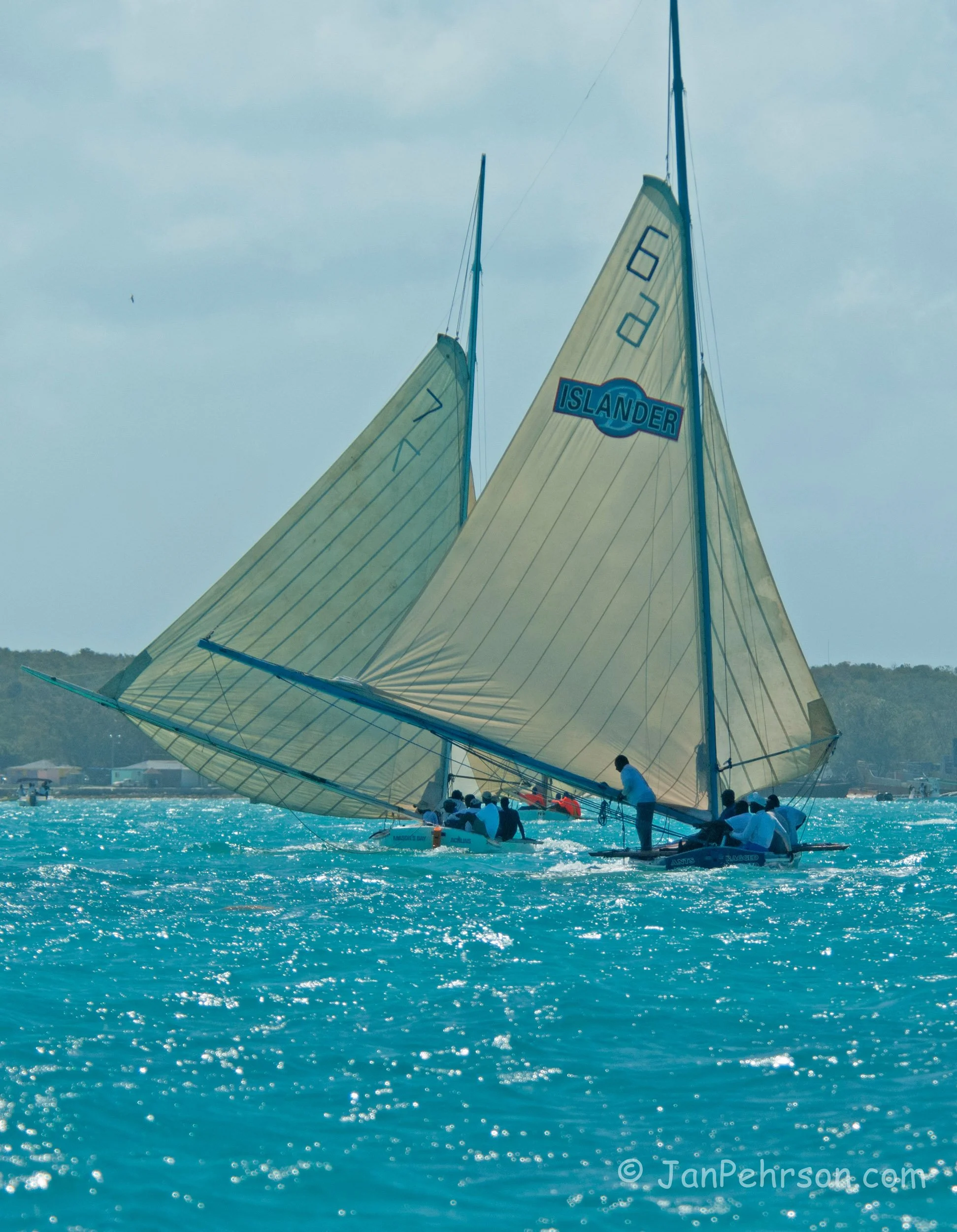 April 2017, Georgetown, Exuma, Bahamas, National Family Island Regatta, Day 4, Class B, Ants Nest, Lee Armbrister, Ragged Island, chasing Queen Drucilla, Stephano Kemp, Acklins (0229)