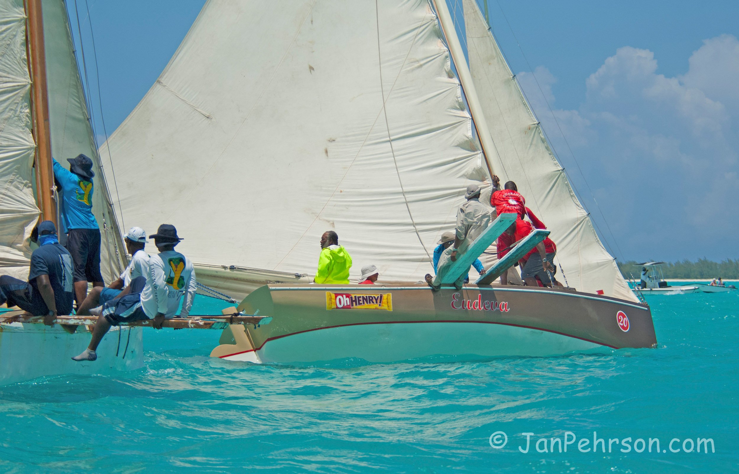 April 2017, Georgetown, Exuma, Bahamas, National Family Island Regatta, Day 3, Class B, , Eudeva, Lundy Robinson, Landrail Point (0419)