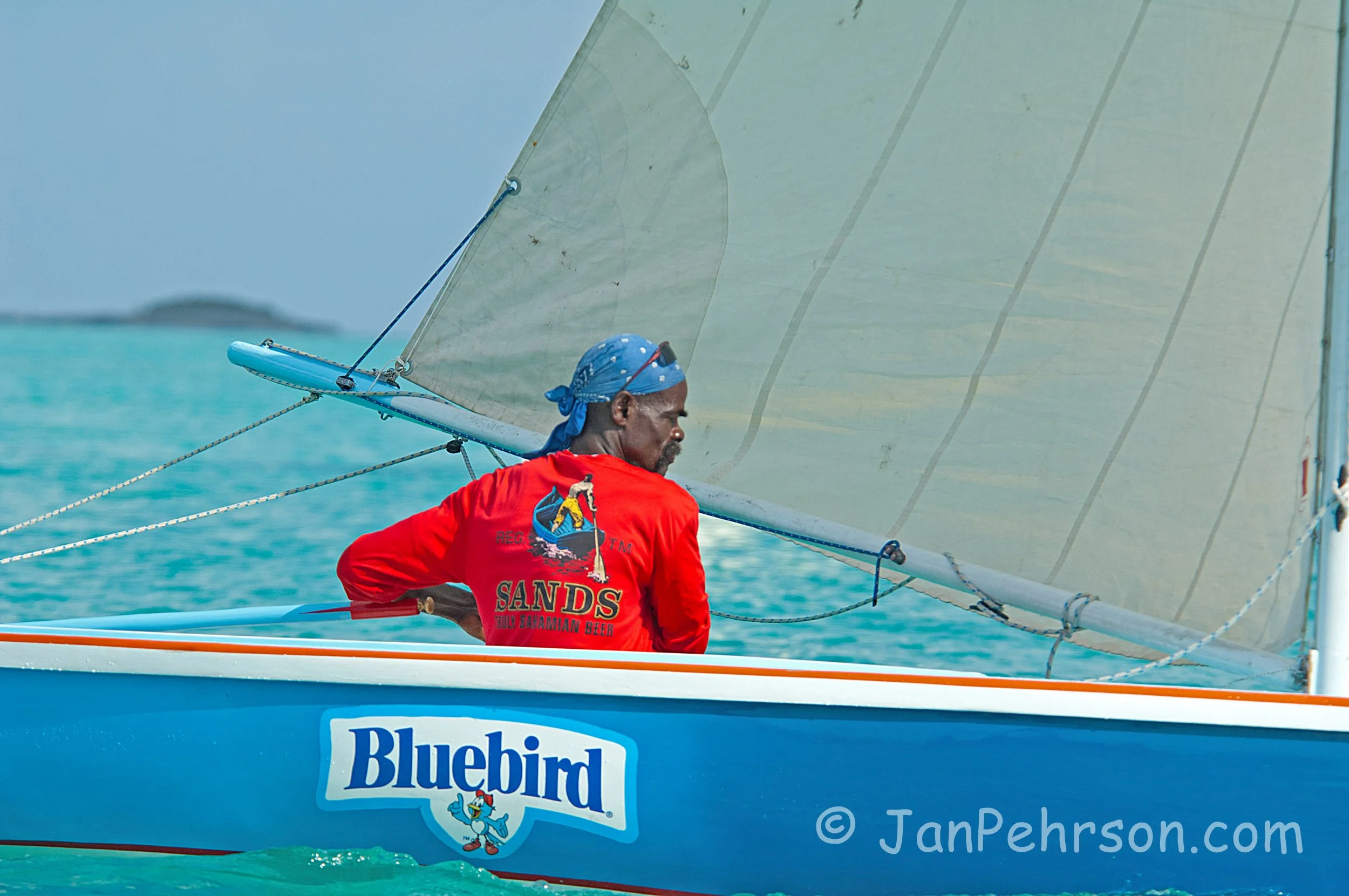 National Family Island Regatta of the Bahamas 2015 Class C -Race 1 - Class E boat Bluebird (0295)