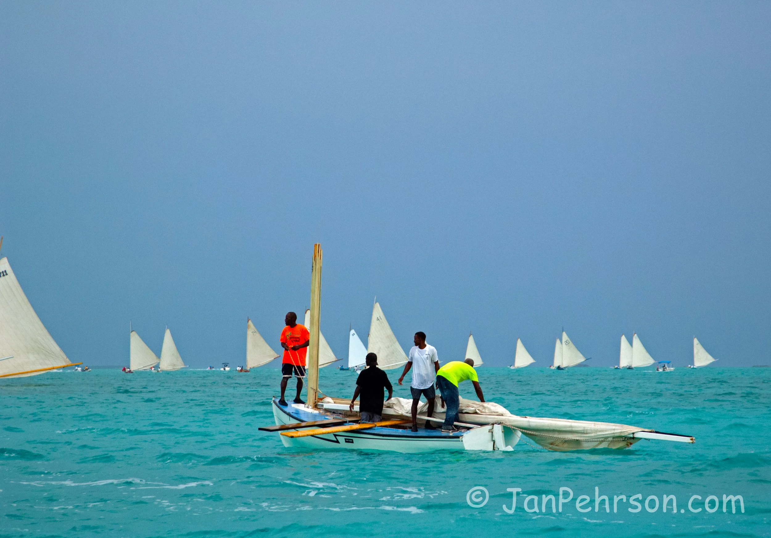 National Family Island Regatta of the Bahamas 2015 Class C Commodore Emeritus Cup - Broken Mast (0306)