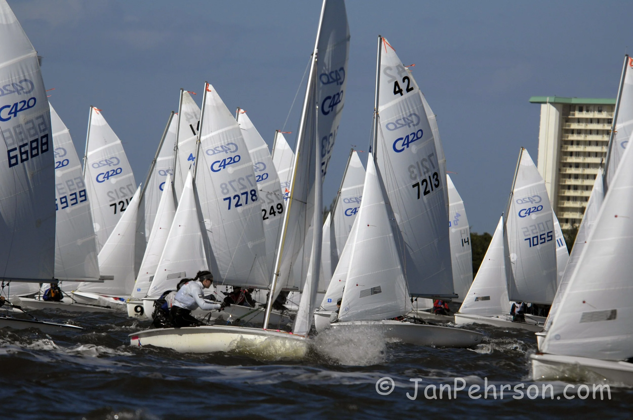 C420 Midwinters, Jensen Beach, Feb 15, 2014 US Sailing Center Martin County Day 1 (0059)