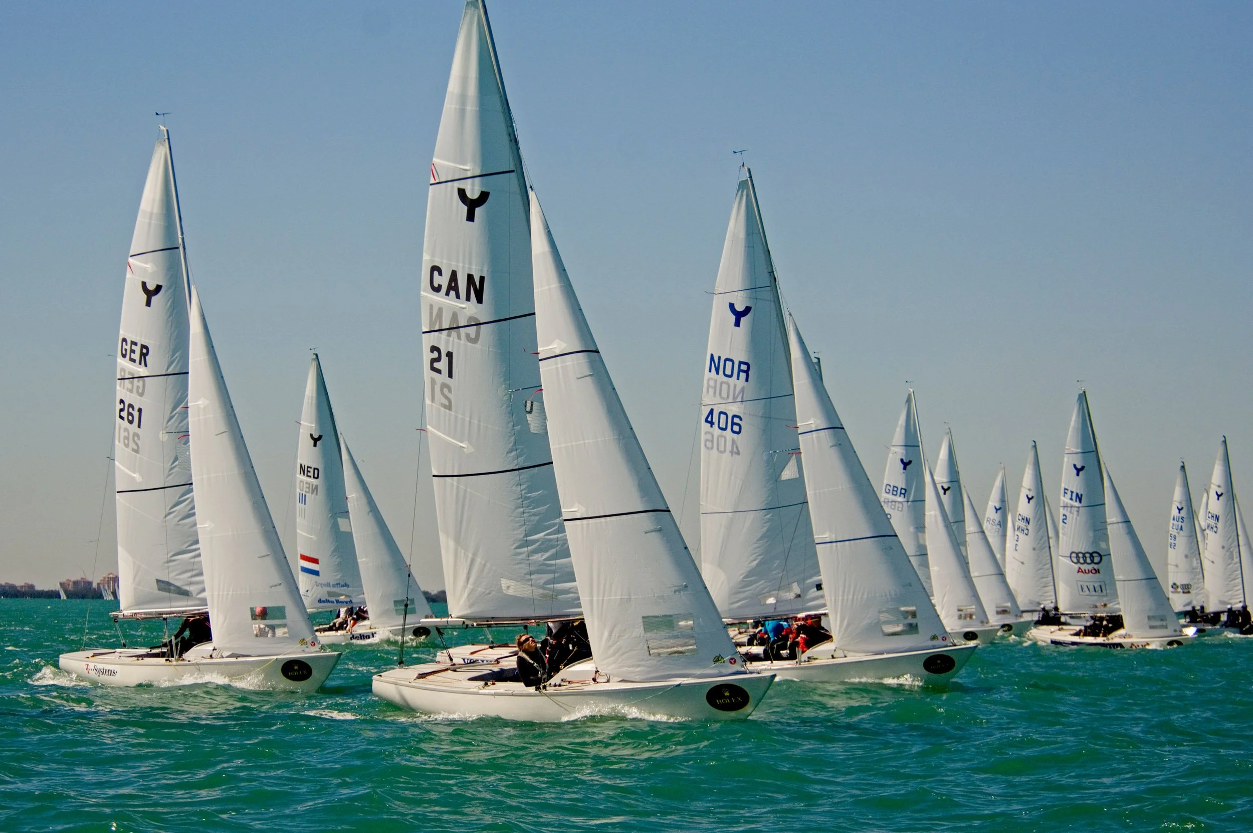 Miami Olympic Class Regatta 2008, Florida,Day1,Yngling (00482)