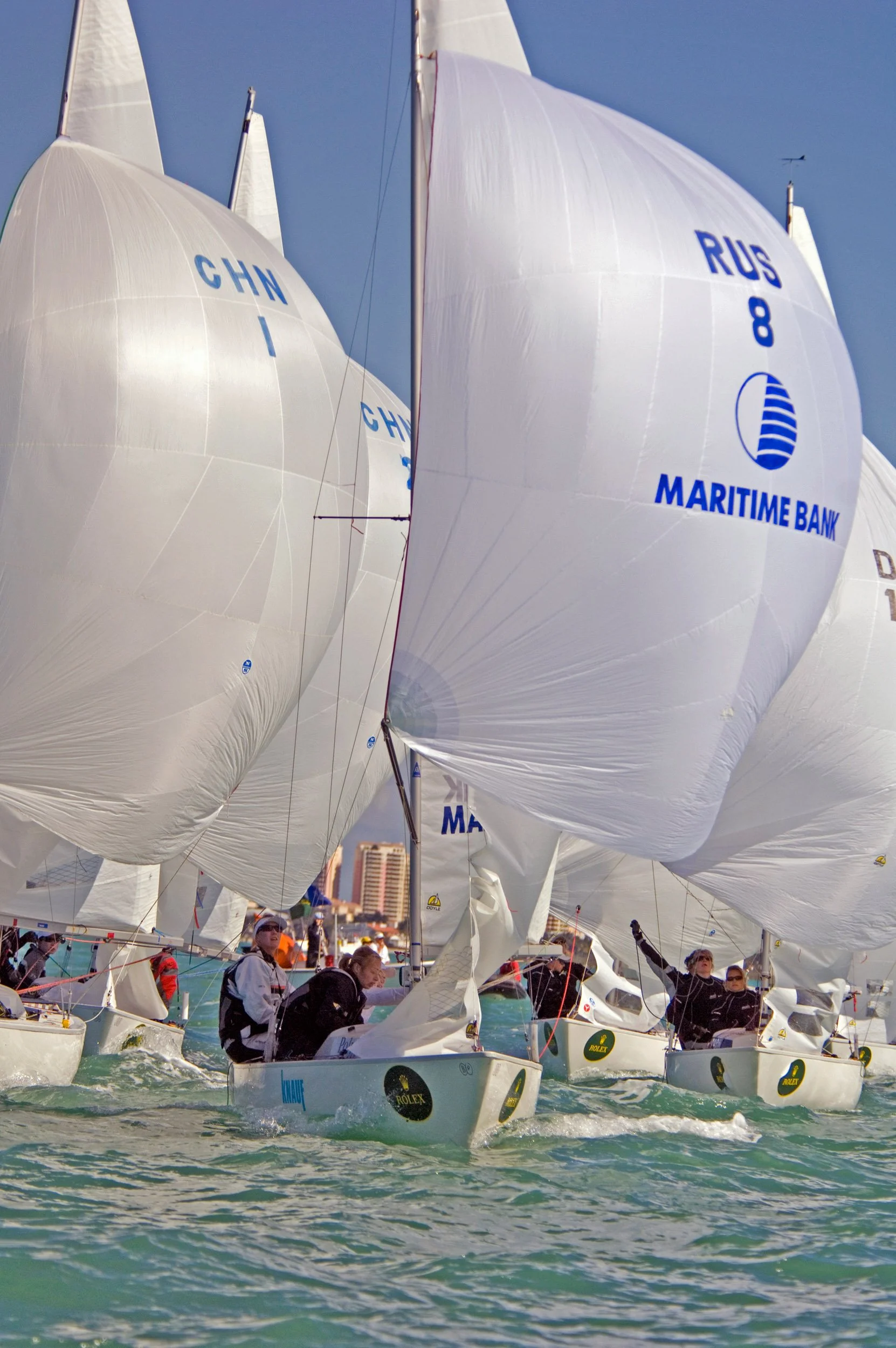 Miami Olympic Class Regatta 2008, Florida,Day1,Yngling (00659)