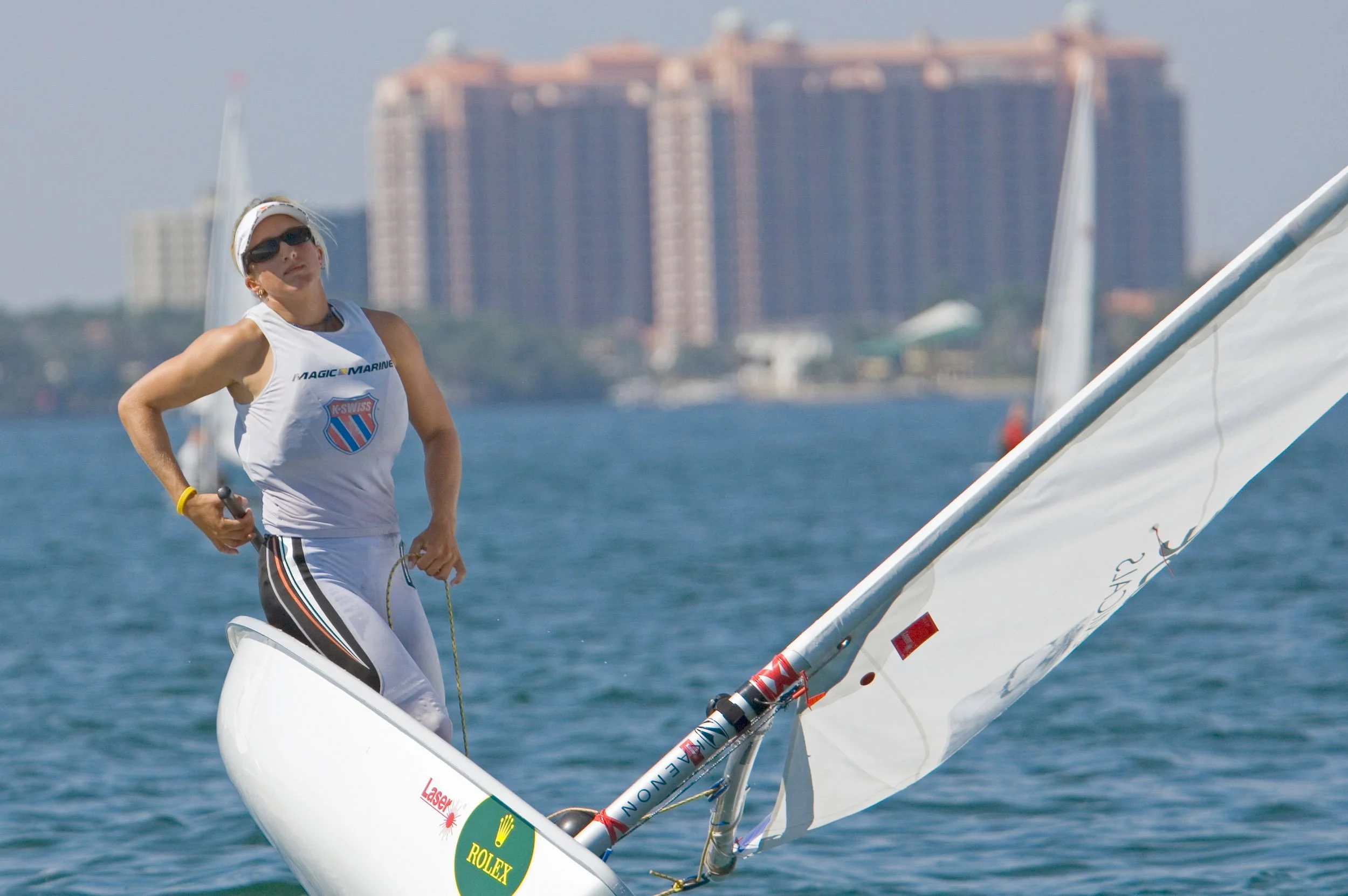 Rolex Miami Olympic Class Regatta,Miami,Florida,Day 5,Class:Laser Radial,Sailor:Anna Tunnicliffe,USA,USA Olympic Team2nd in Class (02731)